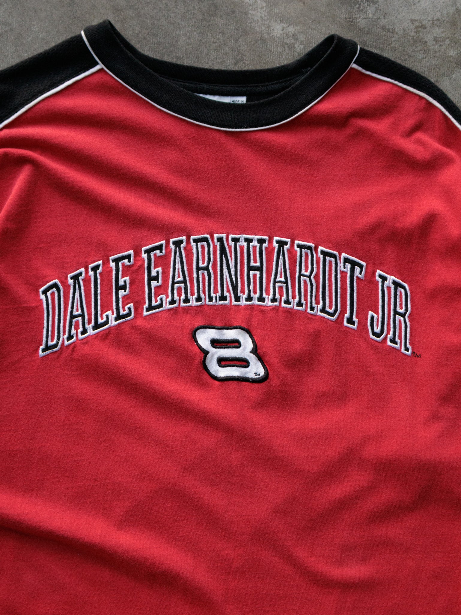 Vintage 00s Red NASCAR Dale Earnhardt Jr Ringer Tee (XL)