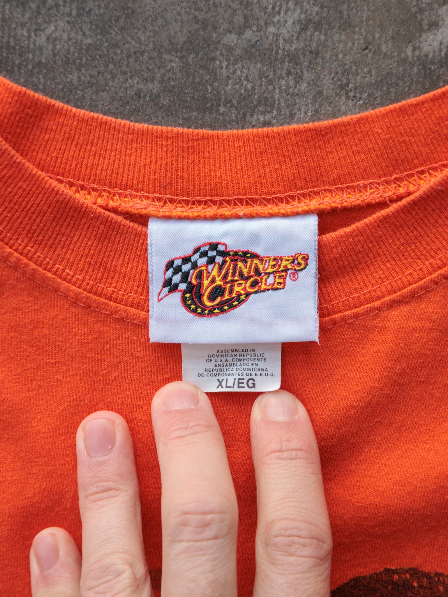 Vintage 00s Orange NASCAR Tony Stewart Long Sleeve (XL)