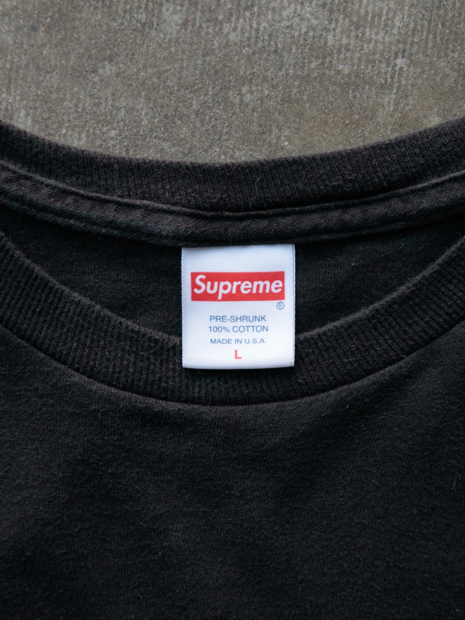 Vintage Black Supreme Tee (L)
