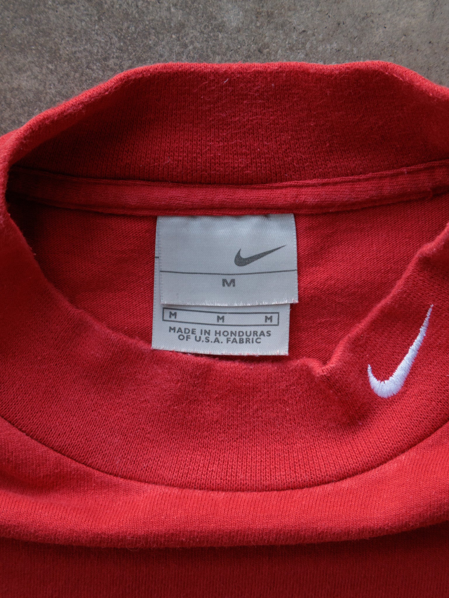 Vintage Red Nike Long Sleeve (M)