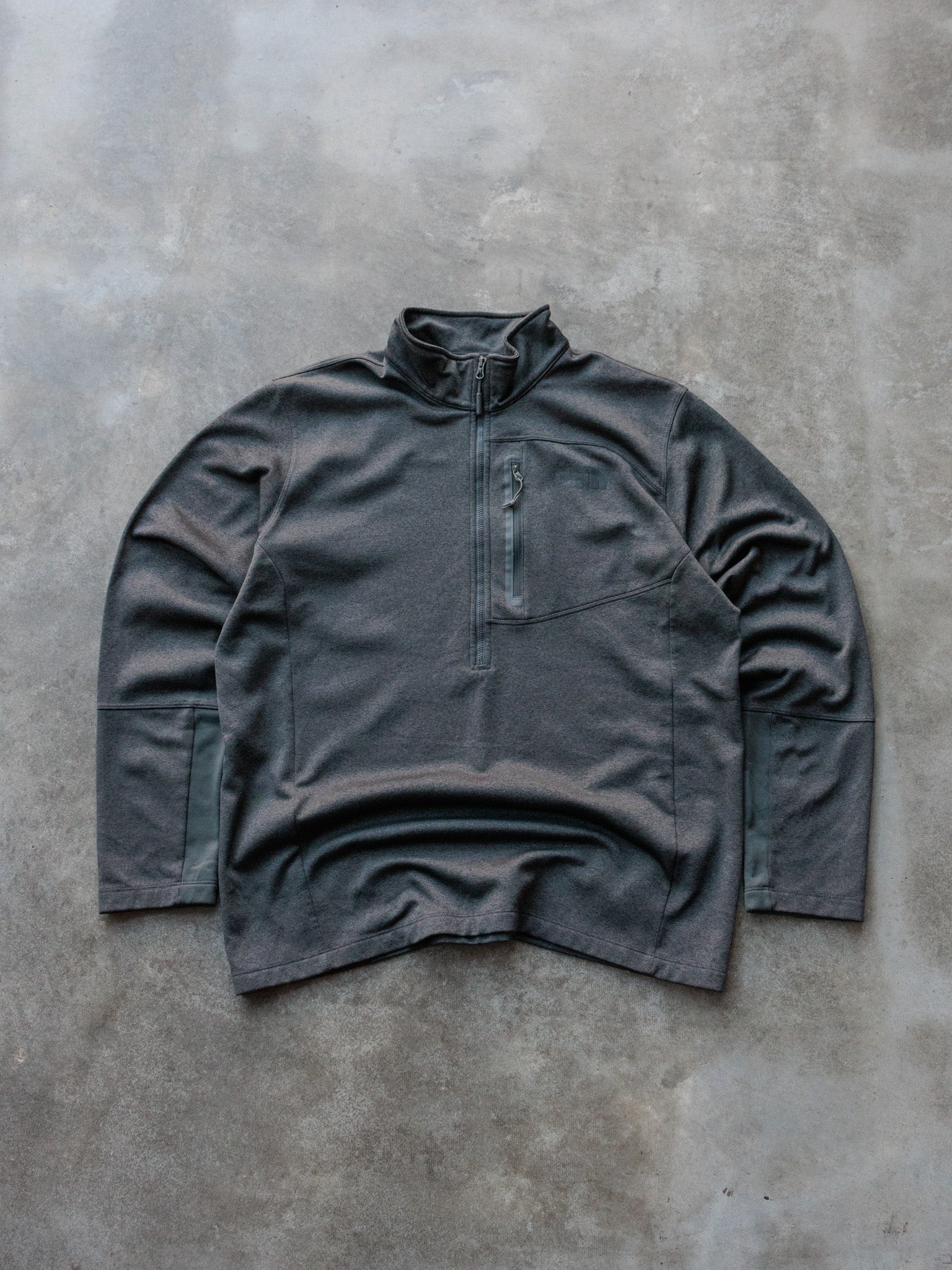 Vintage Grey The North Face Quarter Zip Fleece (XL)