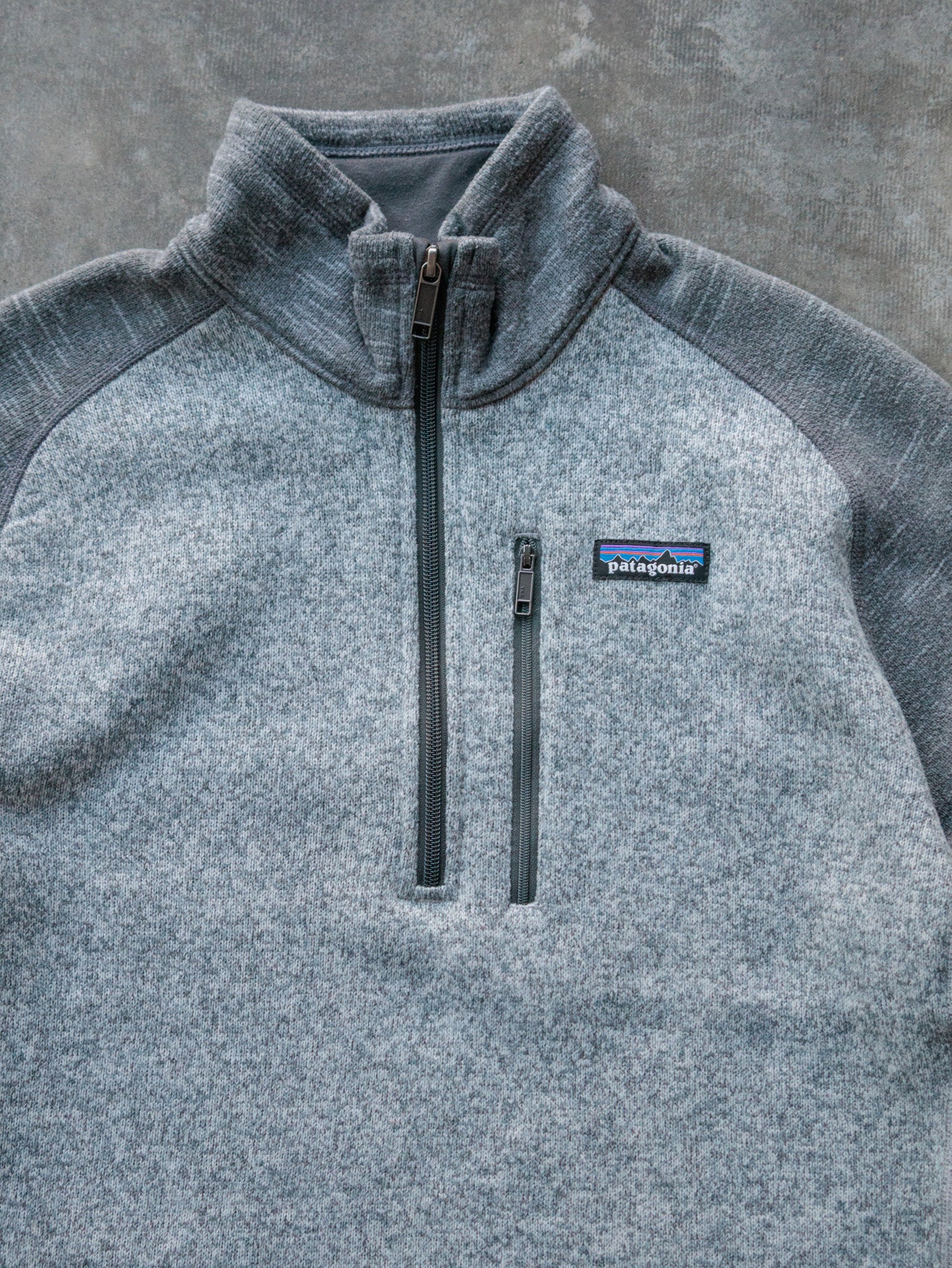 Vintage Grey Patagonia Better Sweater Quarter Zip Fleece (M)