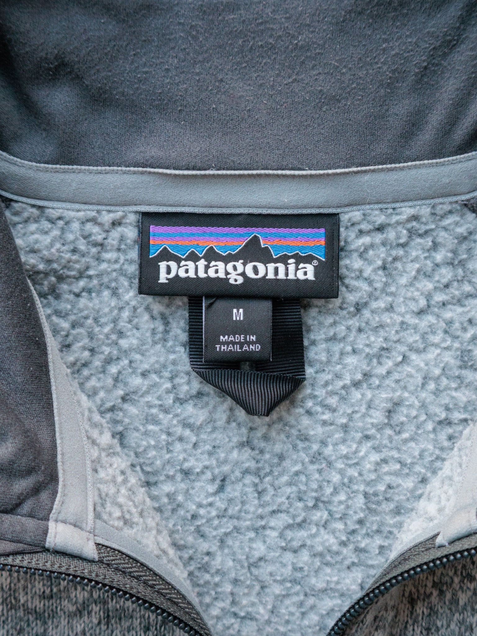 Vintage Grey Patagonia Better Sweater Quarter Zip Fleece (M)