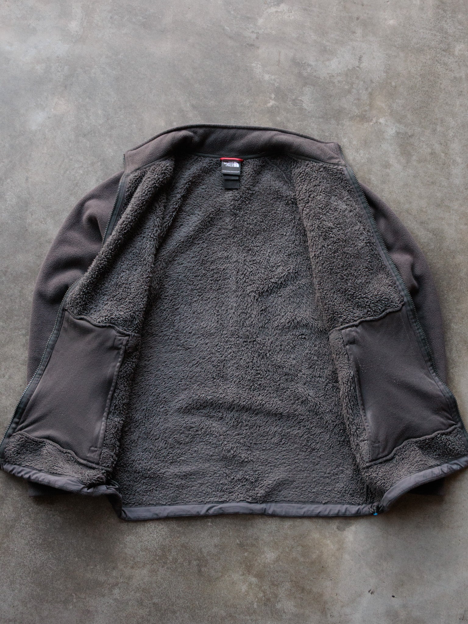 Vintage Grey The North Face Full Zip Fleece Jacket (-)