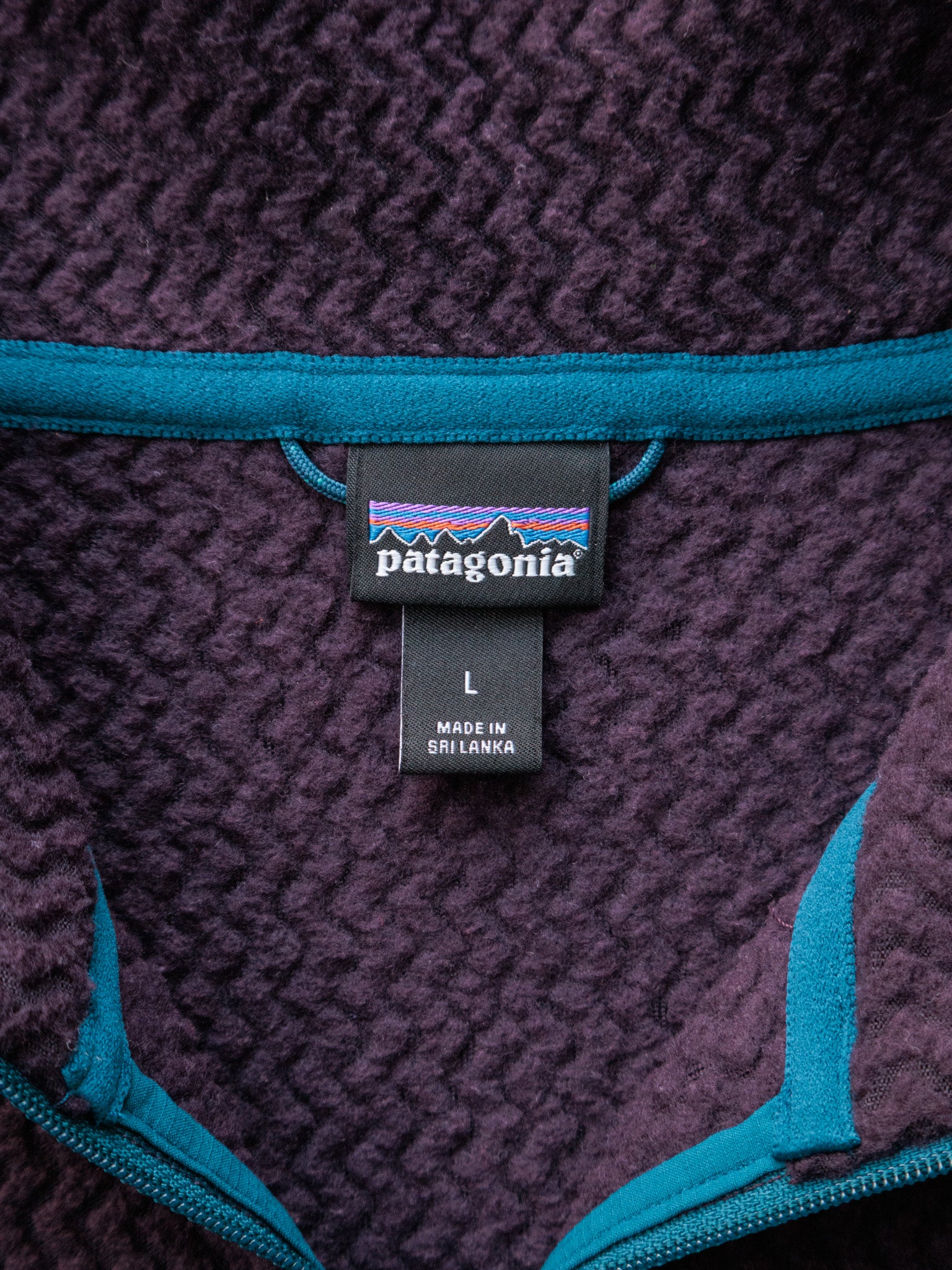 Vintage Purple Patagonia Quarter Zip Fleece (L)