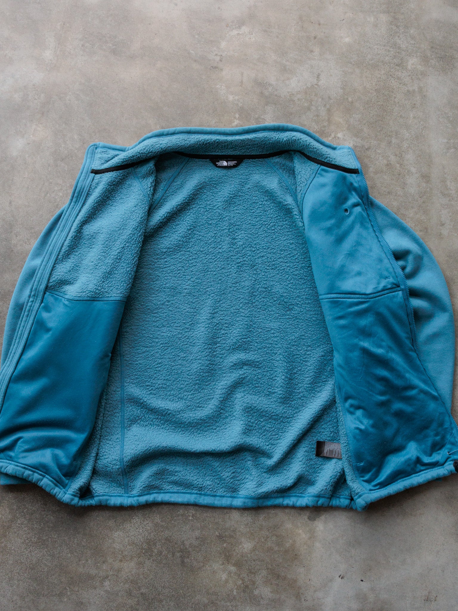 Vintage Blue The North Face Full Zip Fleece Jacket (XL)