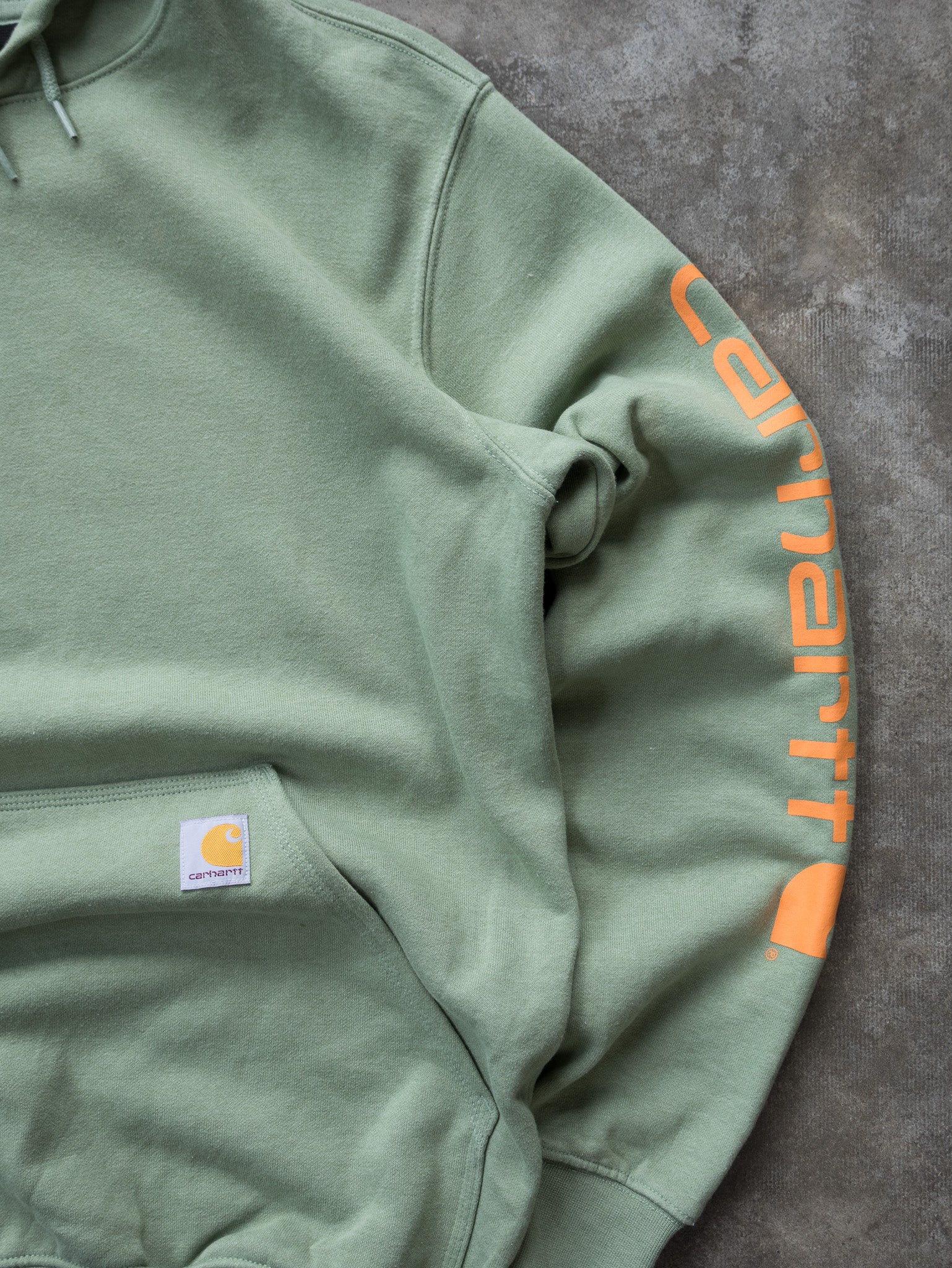 Vintage Green Carhartt Hoodie (S)
