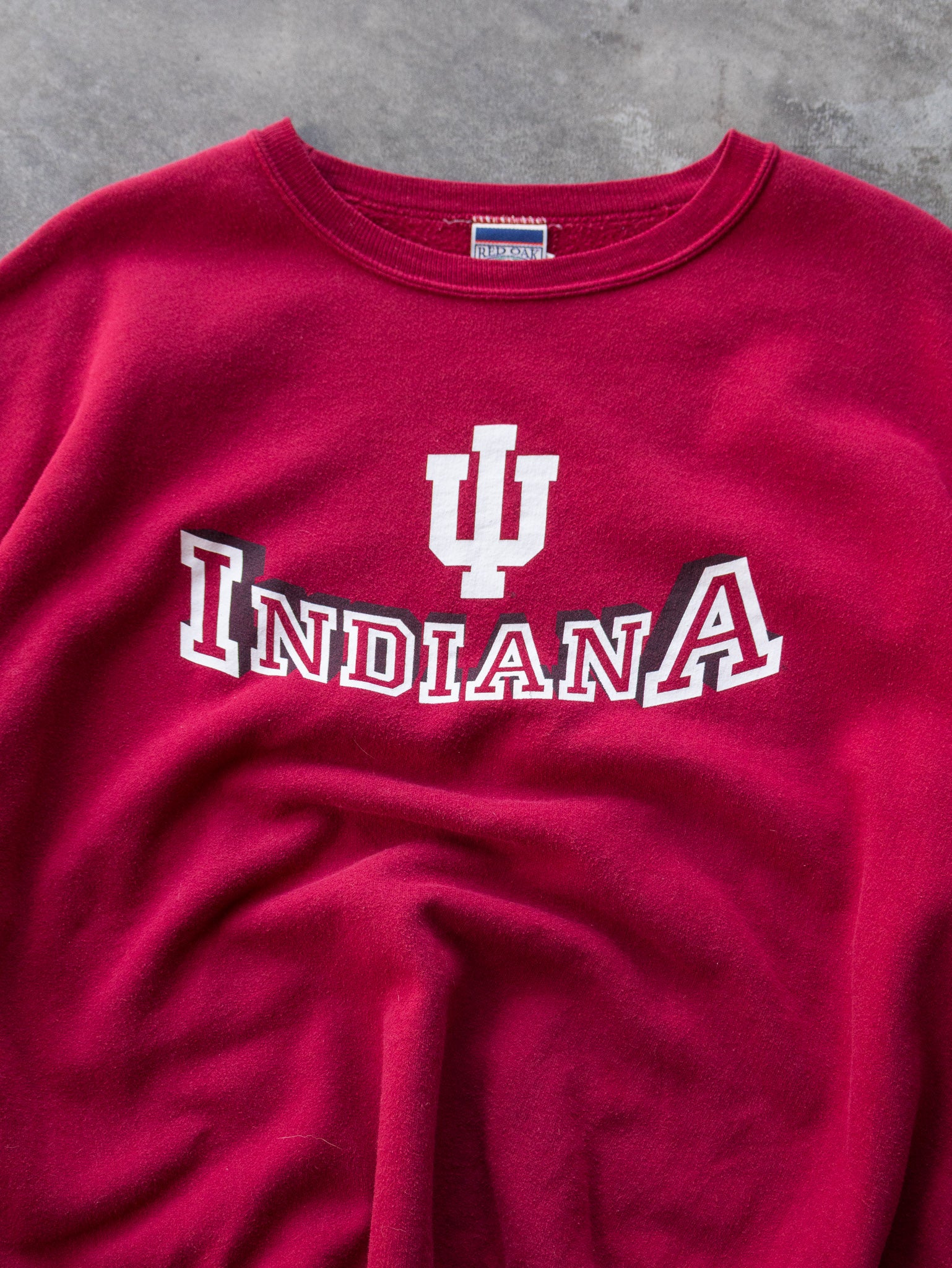 Vintage 00s Maroon Indiana University Sweatshirt (XL)