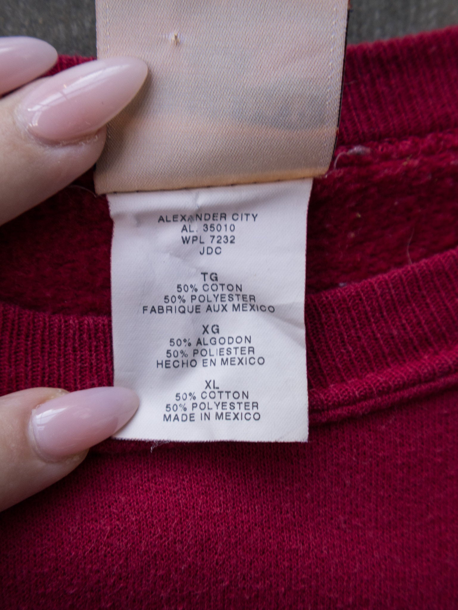 Vintage 00s Maroon Indiana University Sweatshirt (XL)