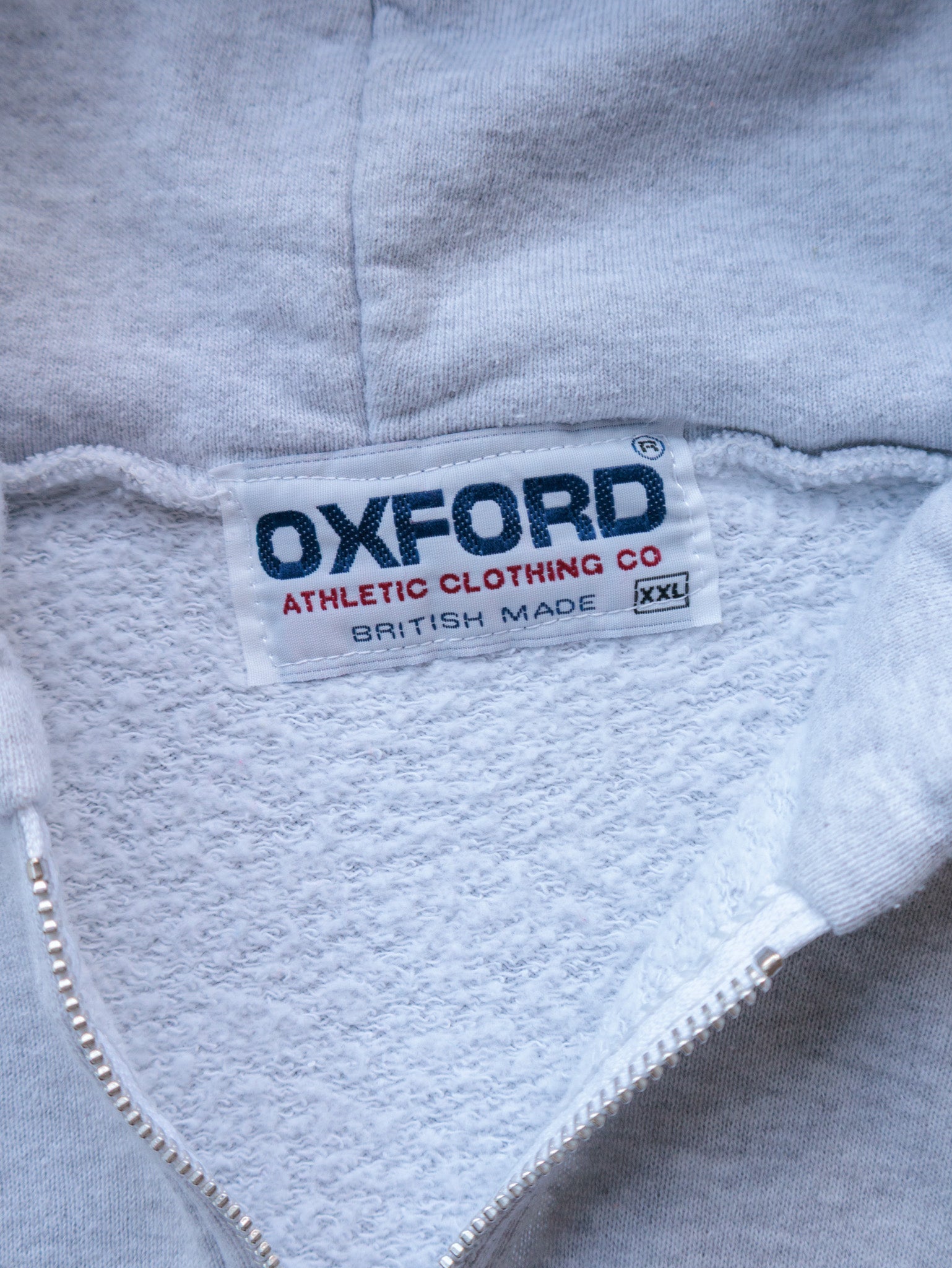Vintage Grey Oxford University Hoodie (2XL)