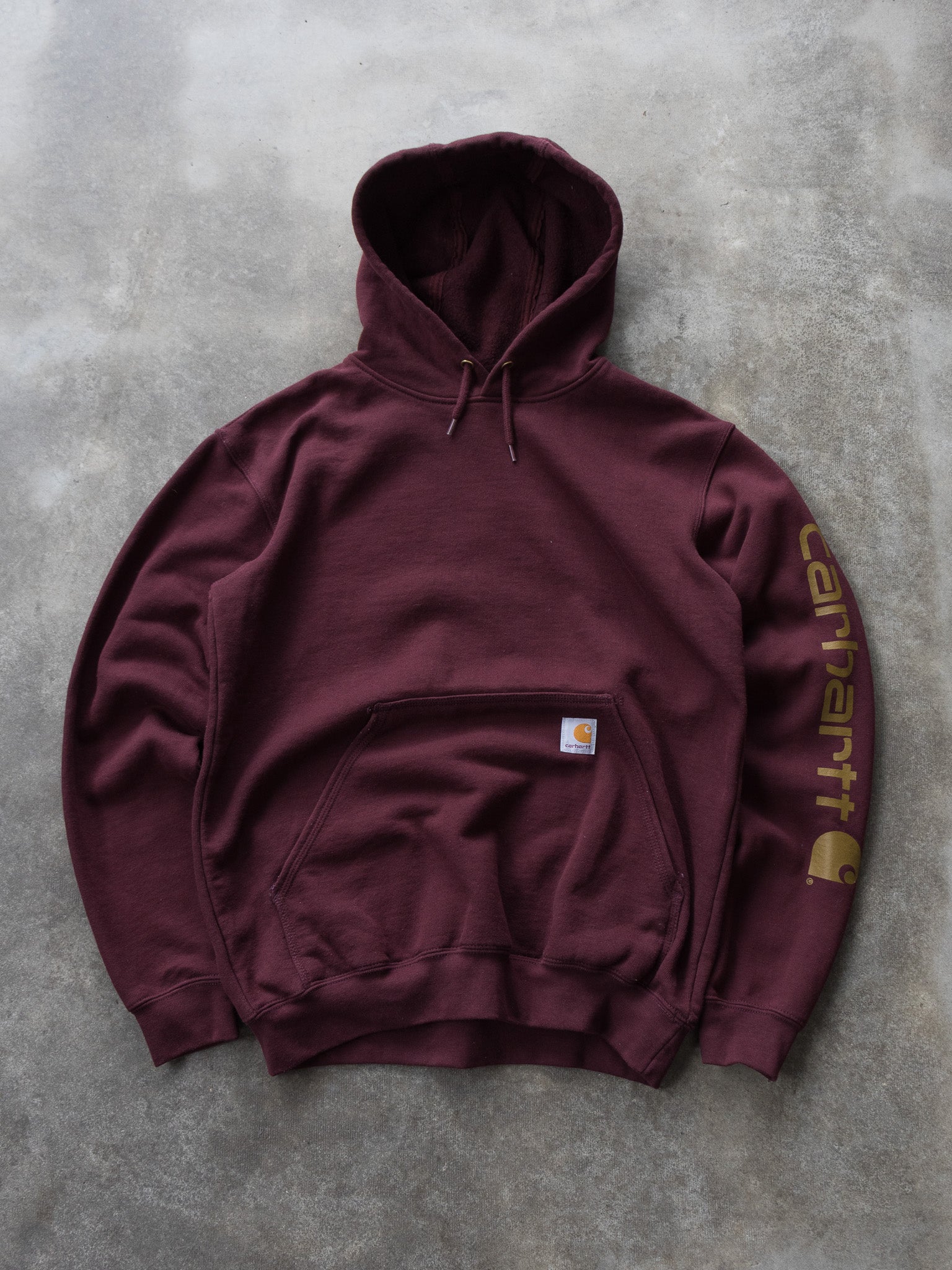 Vintage Burgundy Carhartt Hoodie (S)