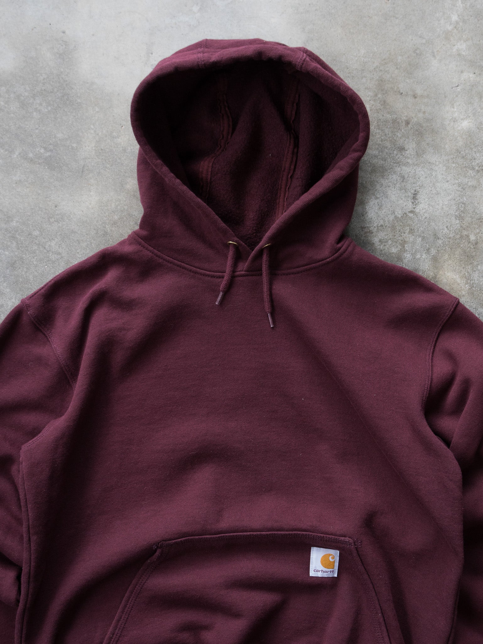 Vintage Burgundy Carhartt Hoodie (S)