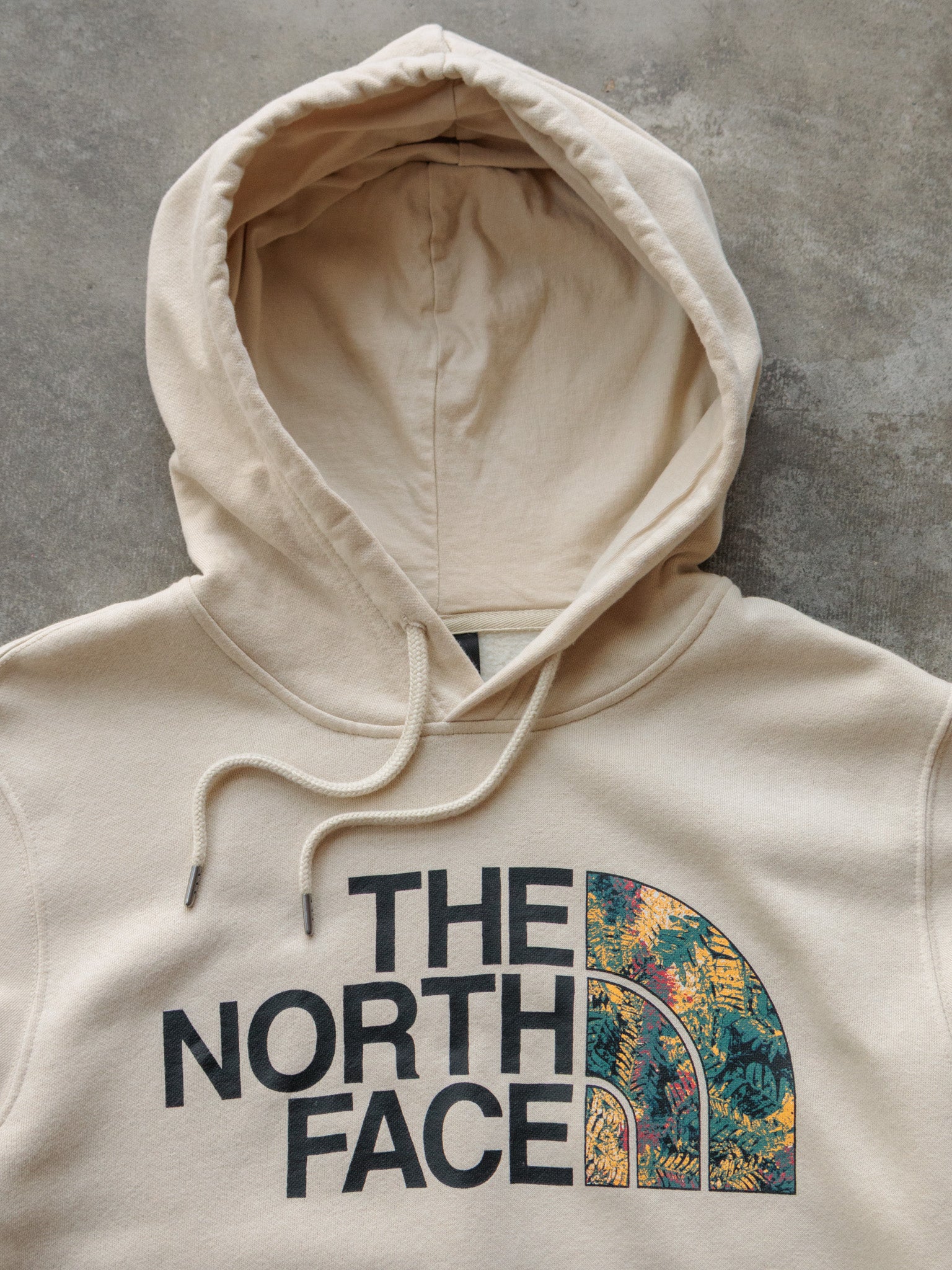 Vintage Beige The North Face Hoodie (M)