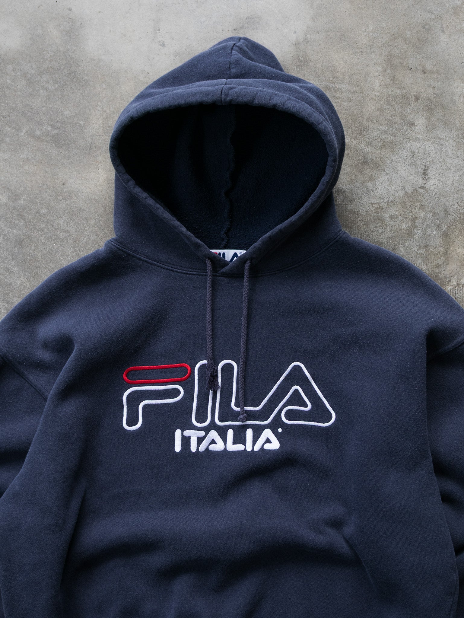 Vintage Navy Fila Hoodie (M)