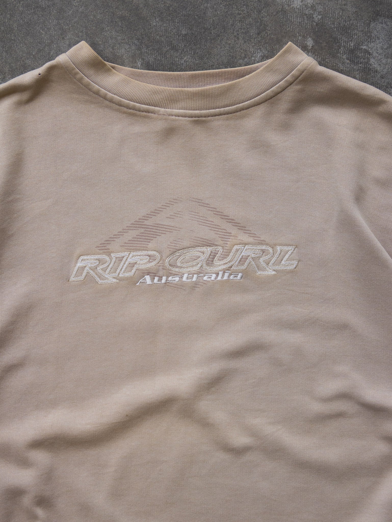 Vintage 00s Beige Rip Curl Australia Sweatshirt (L)