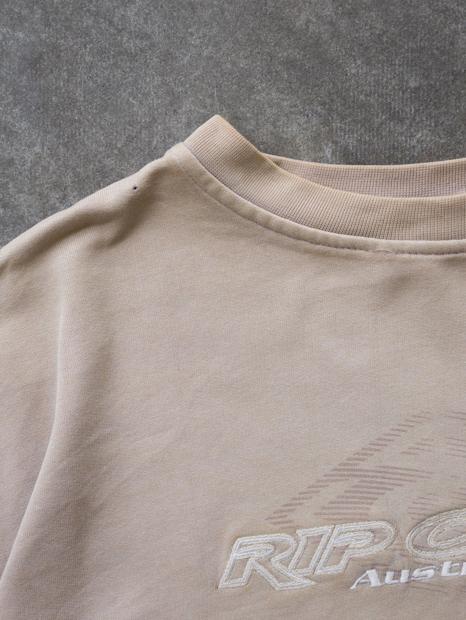 Vintage 00s Beige Rip Curl Australia Sweatshirt (L)