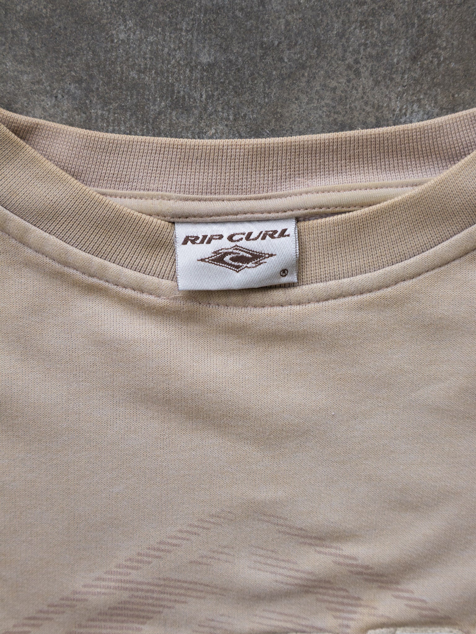 Vintage 00s Beige Rip Curl Australia Sweatshirt (L)