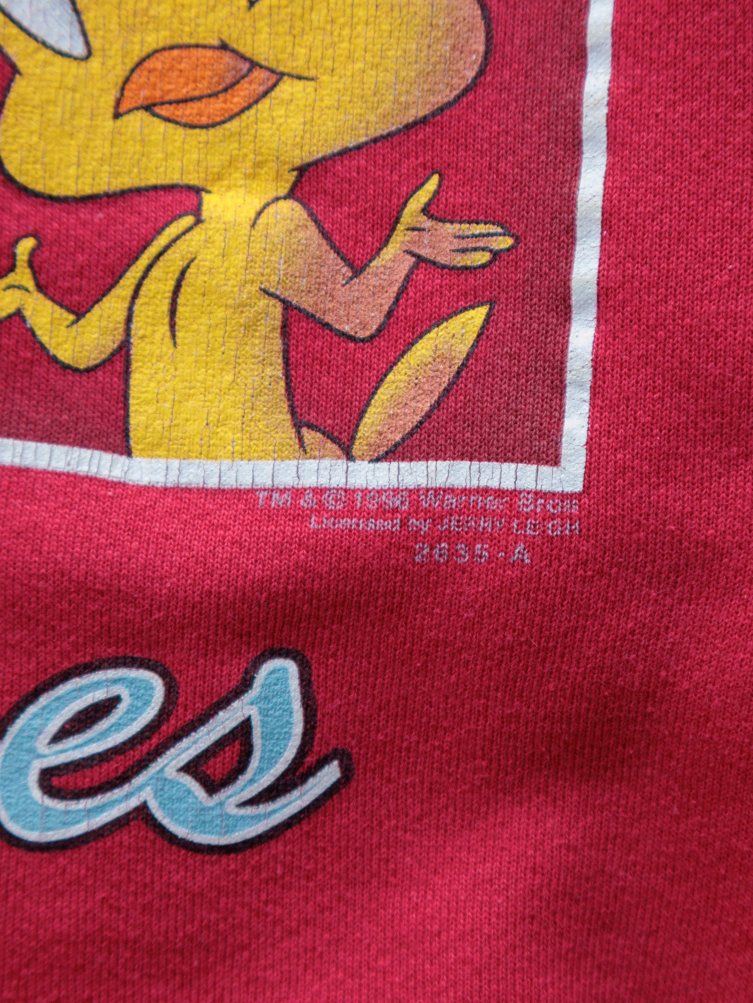 Vintage 90s Red Looney Tunes Tweety Bird Sweatshirt (-)