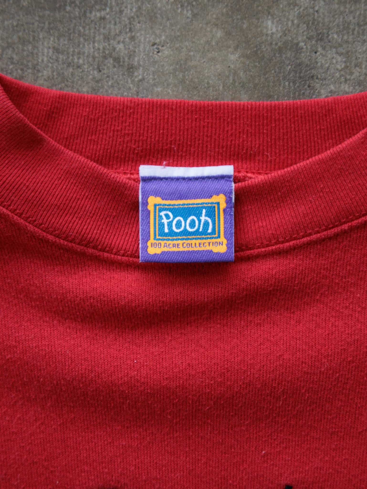 Vintage Red Disney Pooh 100 Acre Collection Sweatshirt (-)