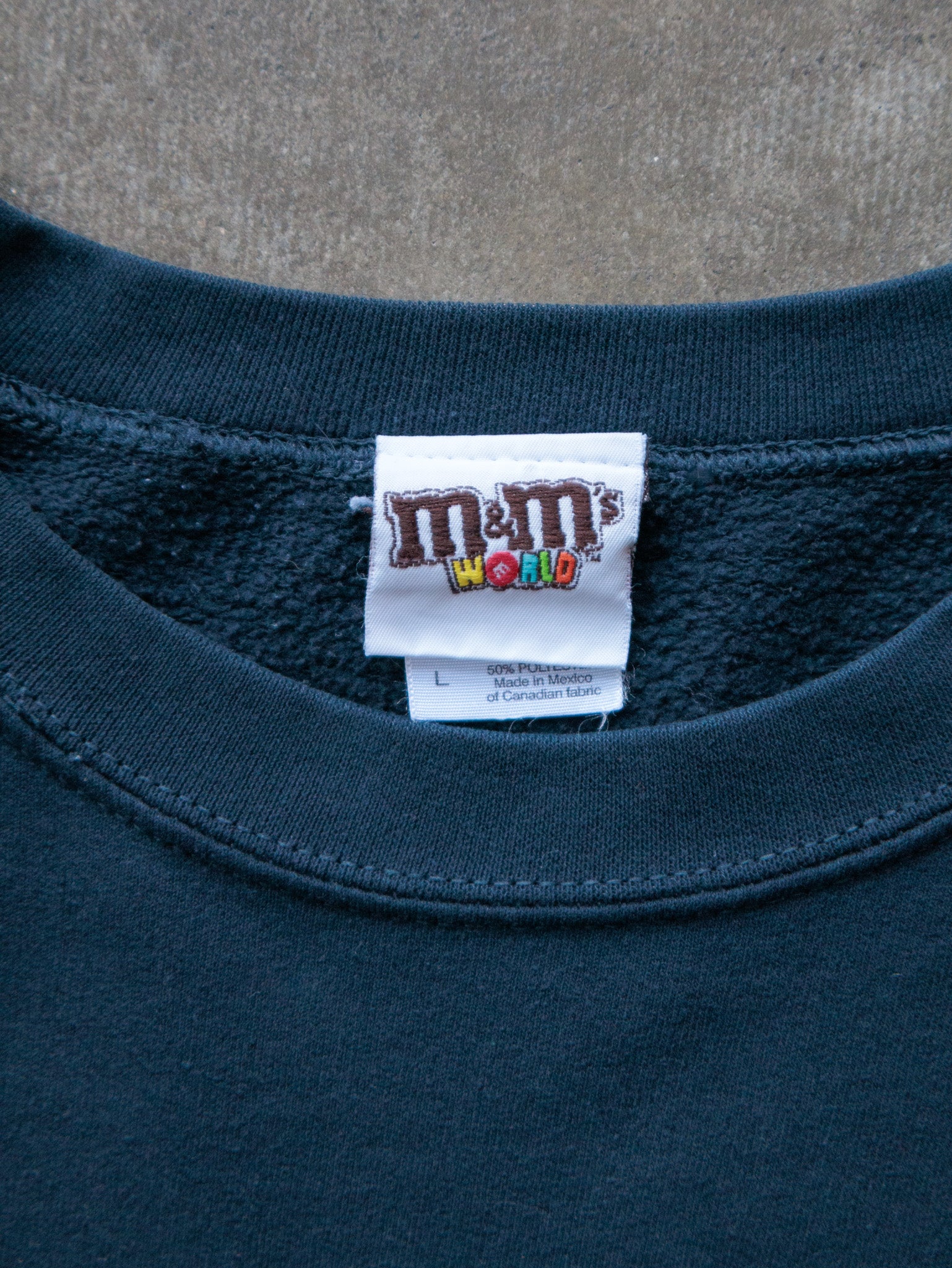 Vintage 00s Navy M&M's World Las Vegas Sweatshirt (L)