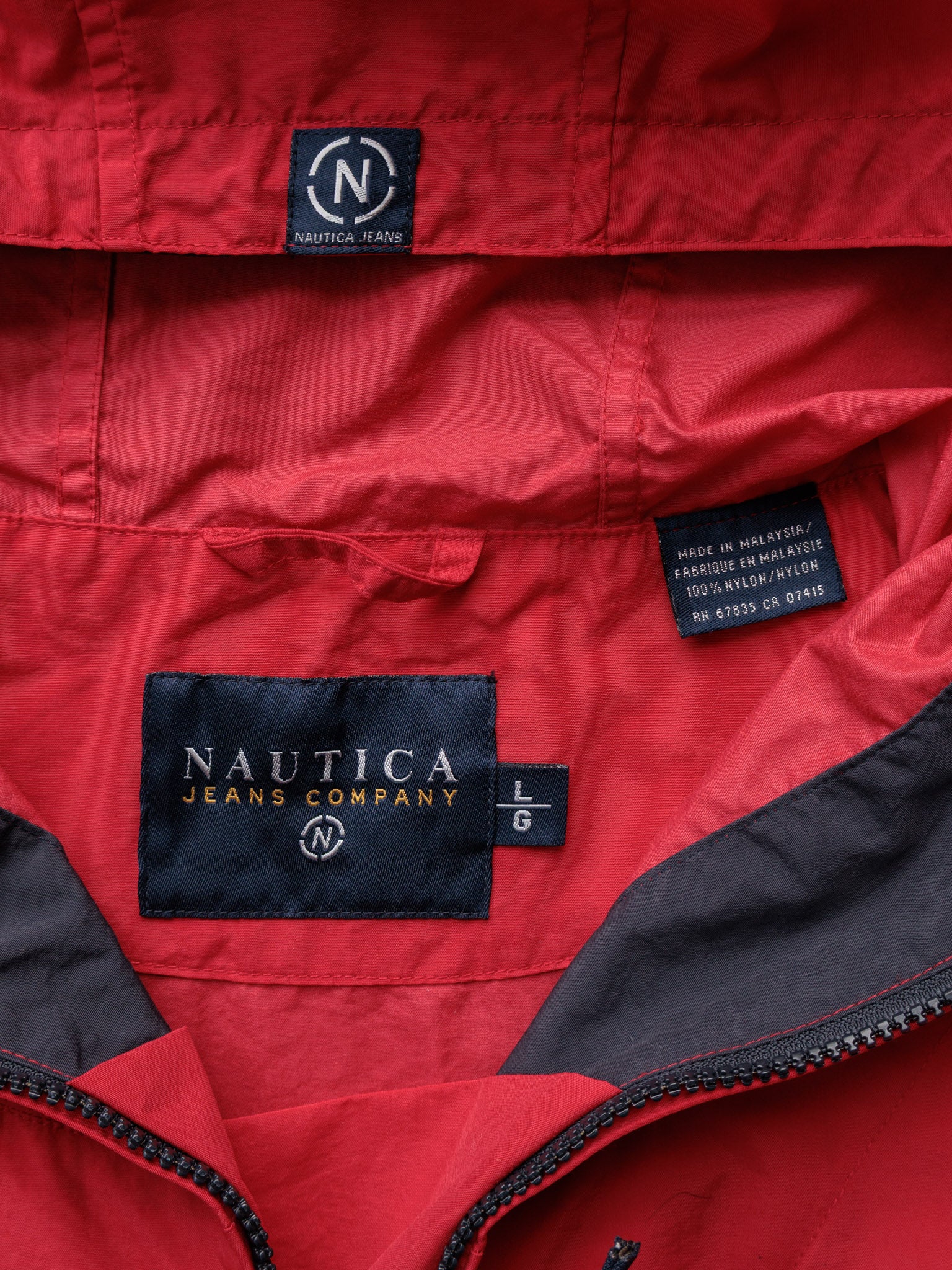 Vintage 00s Red Nautica Windbreaker (L)