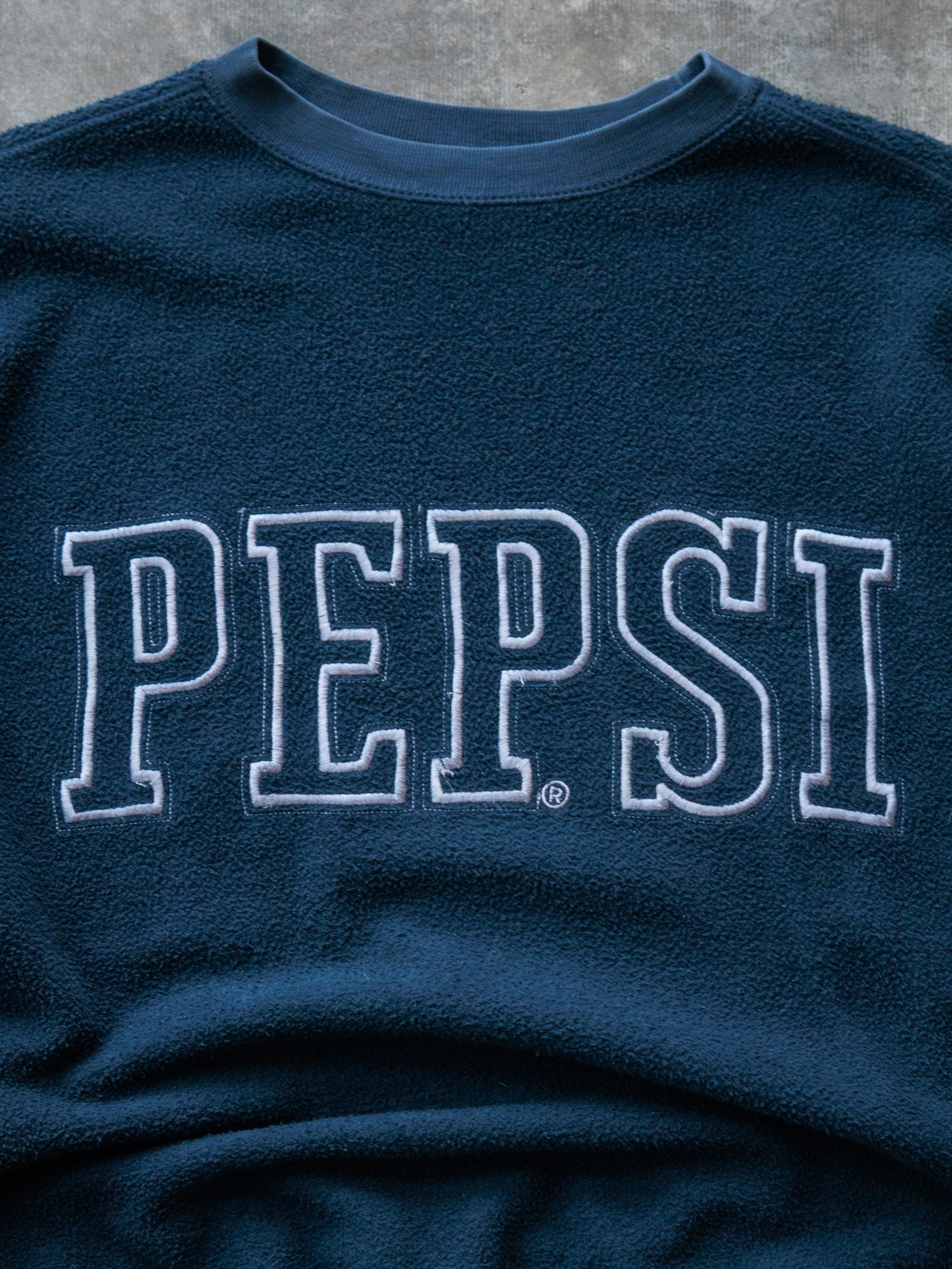 Vintage Navy Pepsi Fleece Sweatshirt (L)