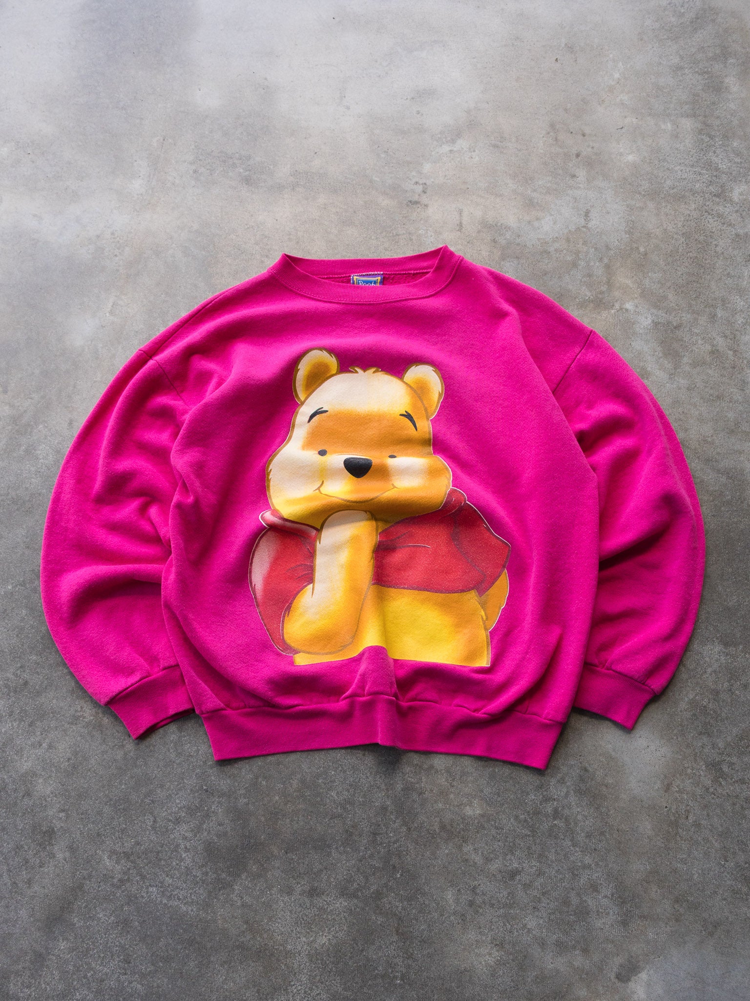 Vintage 90s Pink Disney Winnie the Pooh Sweatshirt (L)