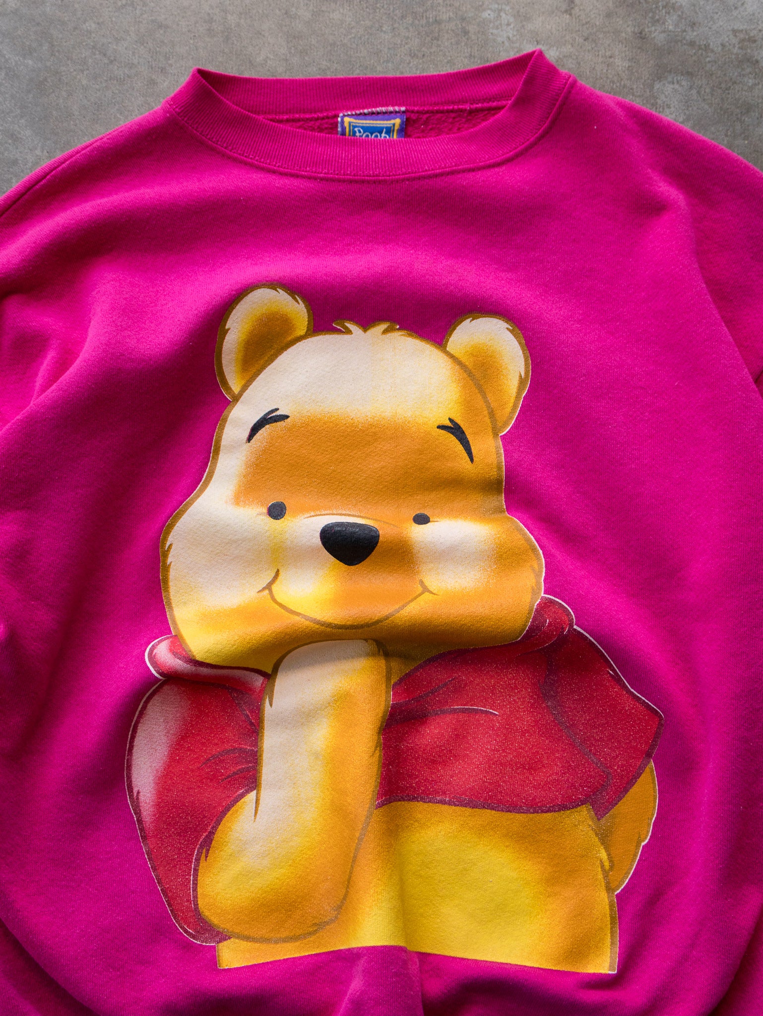Vintage 90s Pink Disney Winnie the Pooh Sweatshirt (L)