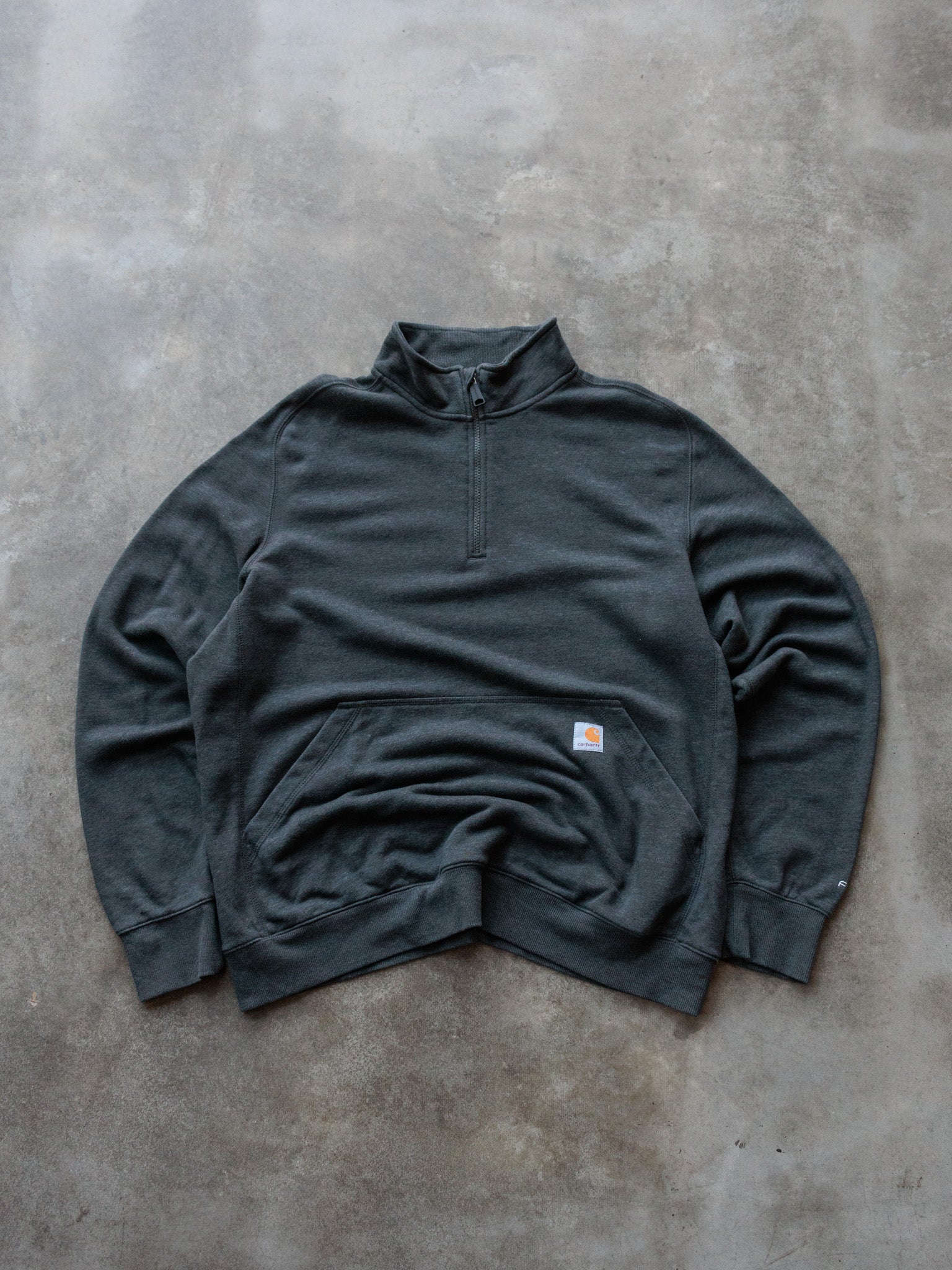 Vintage Grey Carhartt Fleece Sweatshirt (XL)