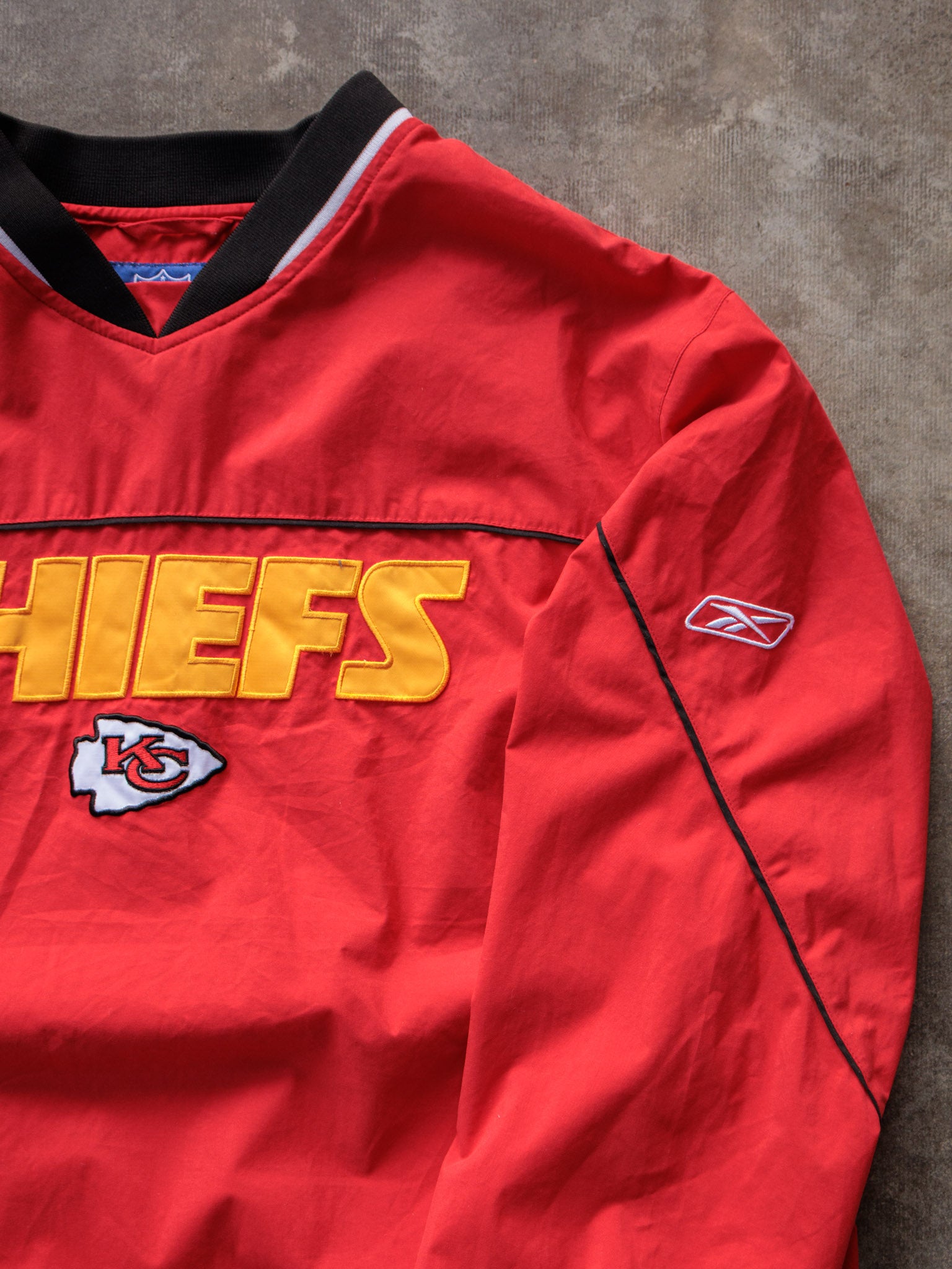 Vintage 00s Red Reebok Kansas City Chiefs Windbreaker (L)