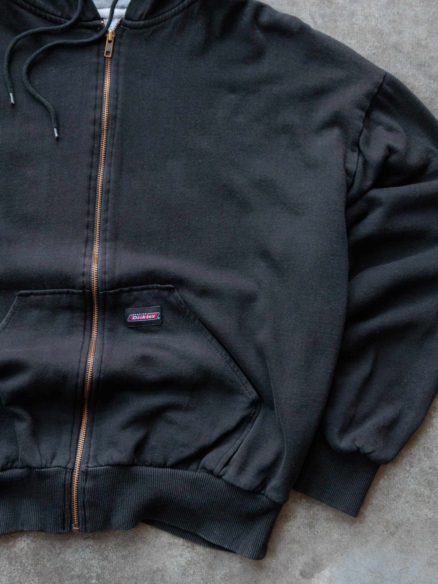 Vintage Black Dickies Zip Hoodie (-)