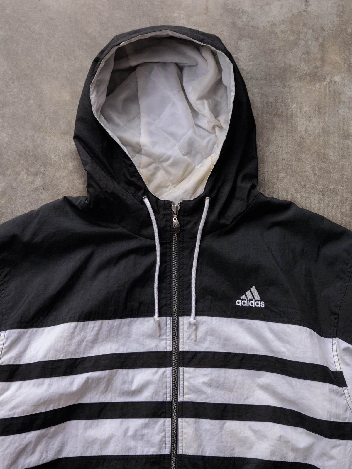 Vintage 00s Black Adidas Puffer Jacket (L)