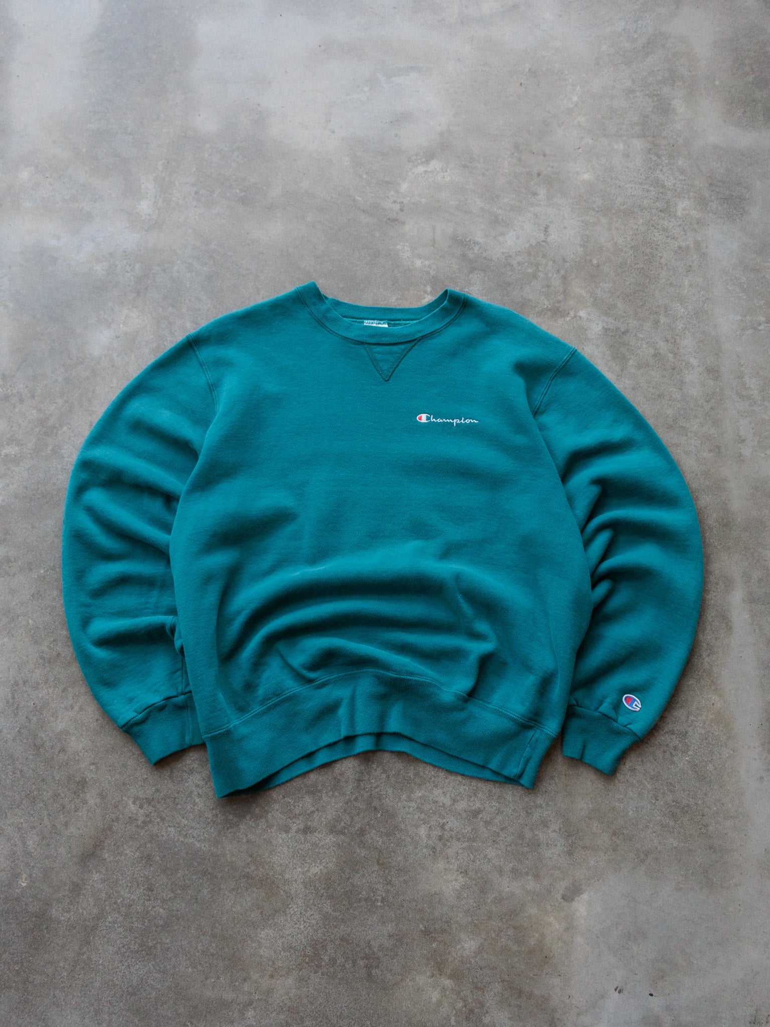 Vintage Teal Champion Sweatshirt (XL)