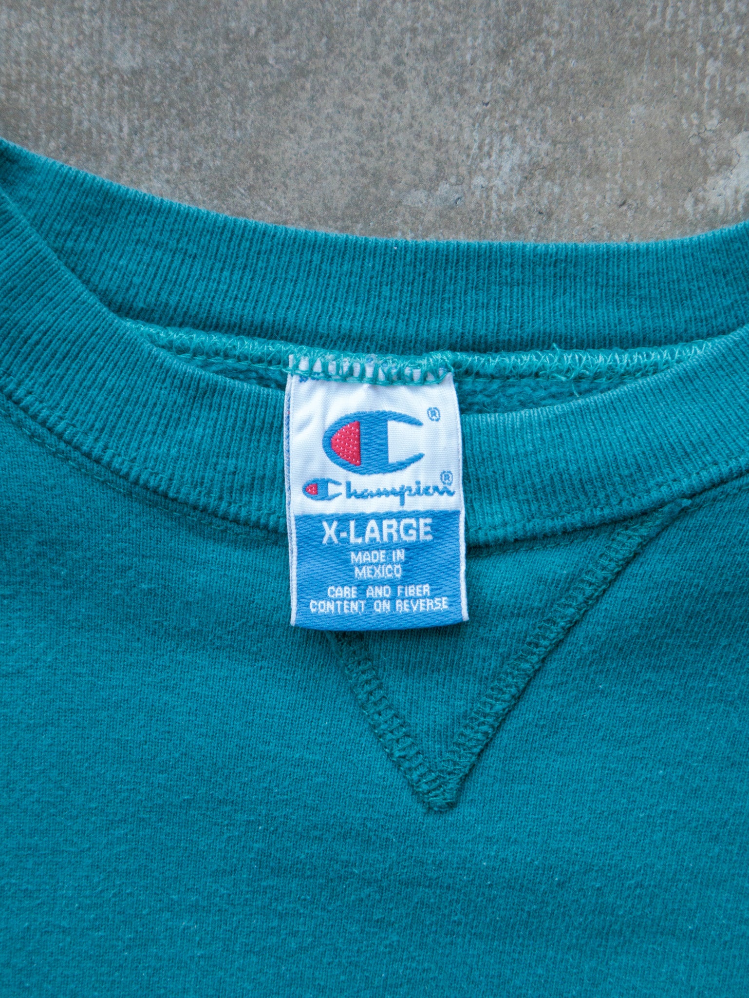 Vintage Teal Champion Sweatshirt (XL)