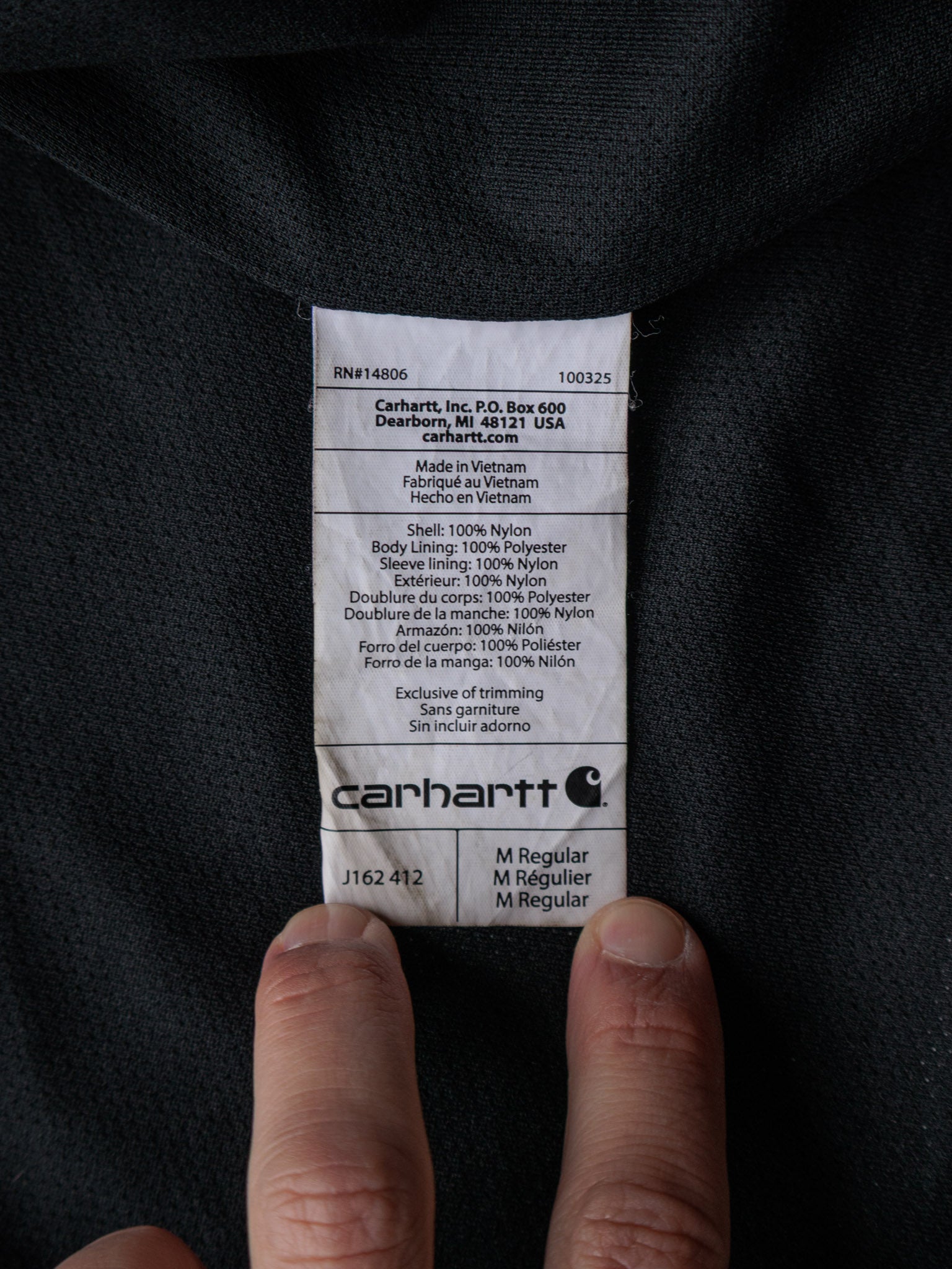 Vintage Navy Carhartt Windbreaker (M)