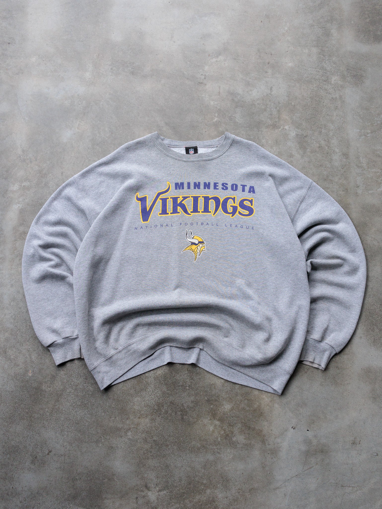 Vintage Grey Minnesota Vikings Sweatshirt (-)