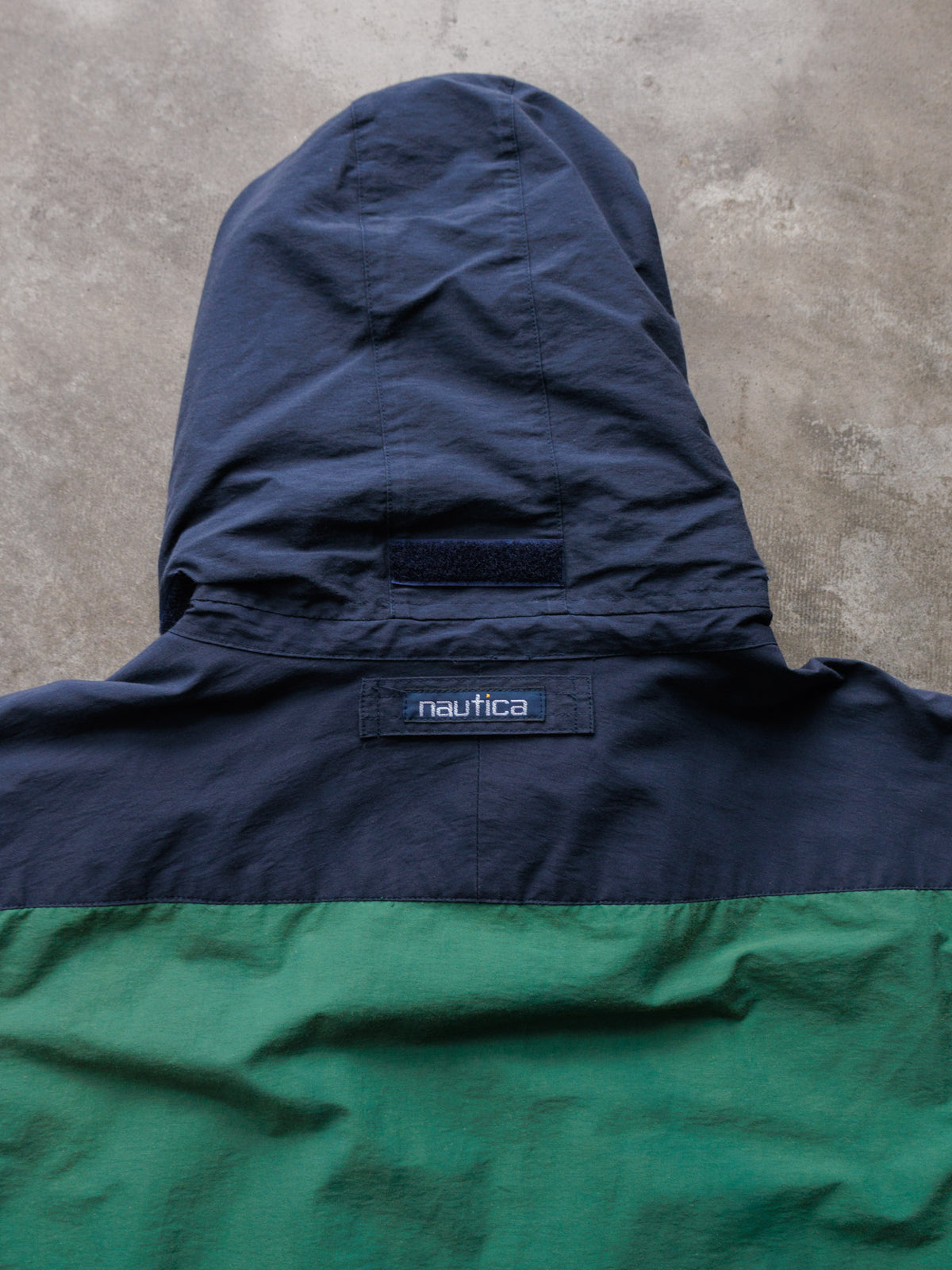 Vintage 90s Green Nautica Colourblock Jacket (XL)