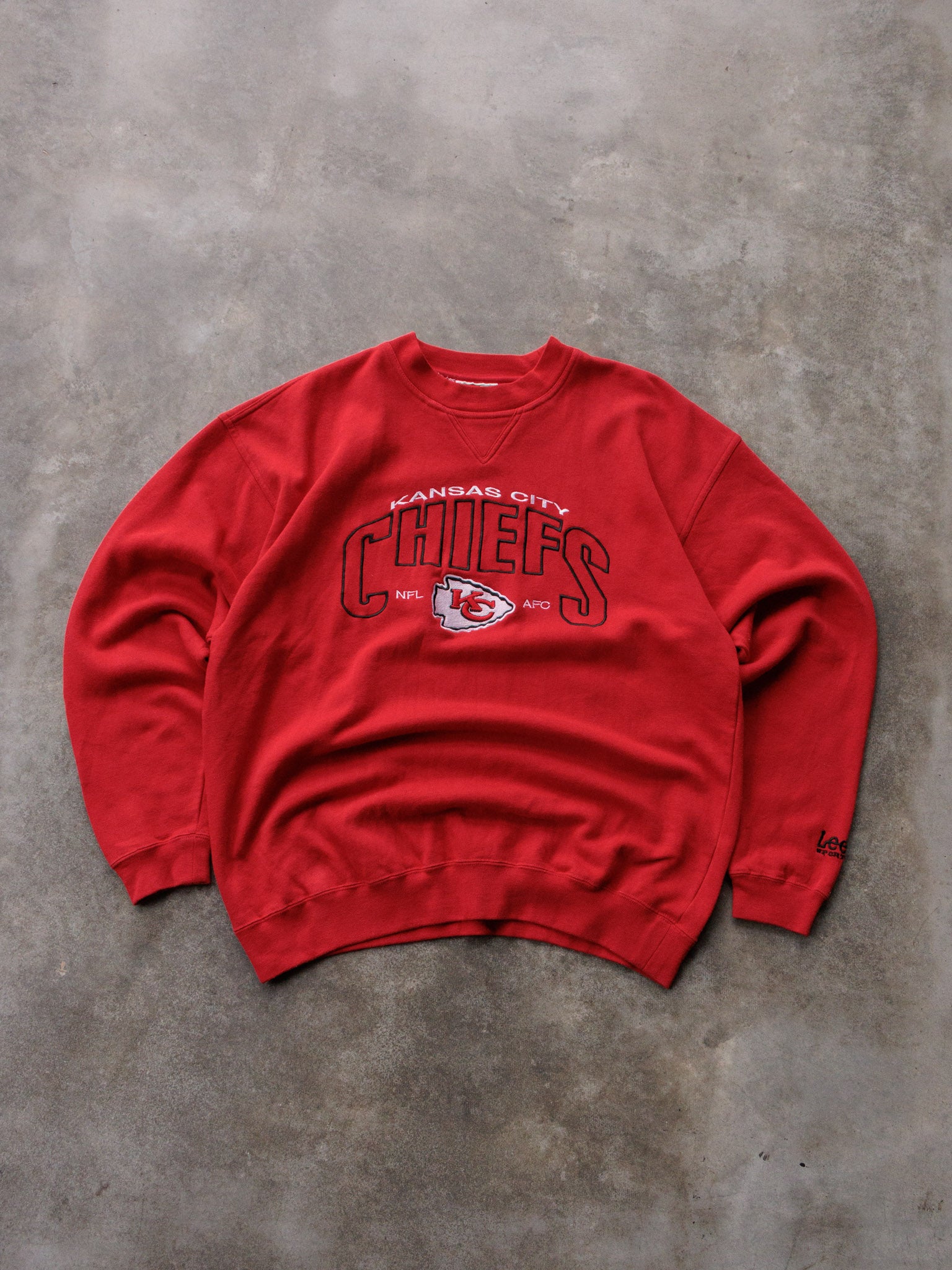 Vintage 90s Red Lee Sport Kansas City Chiefs Sweatshirt (-)