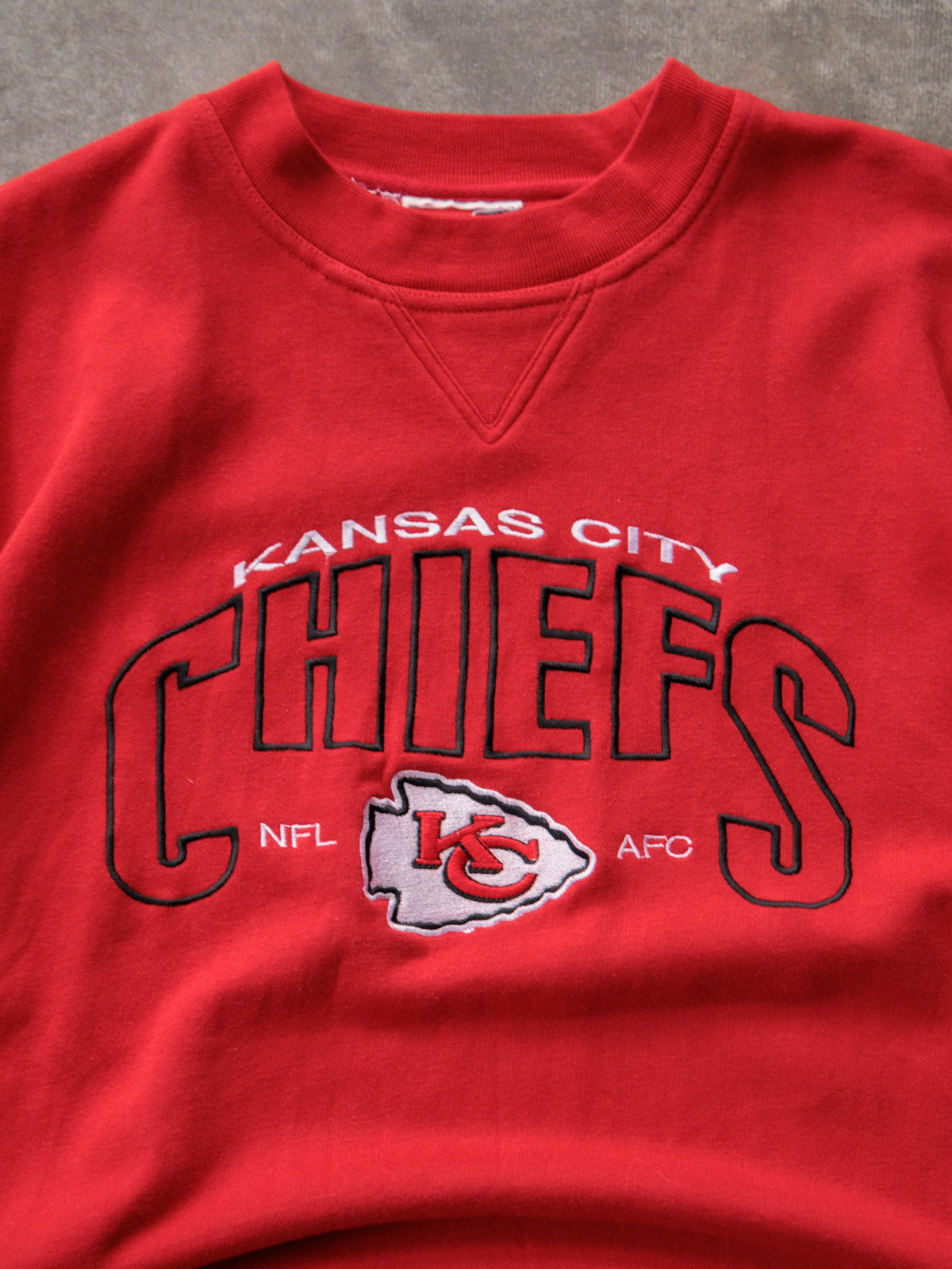 Vintage 90s Red Lee Sport Kansas City Chiefs Sweatshirt (-)