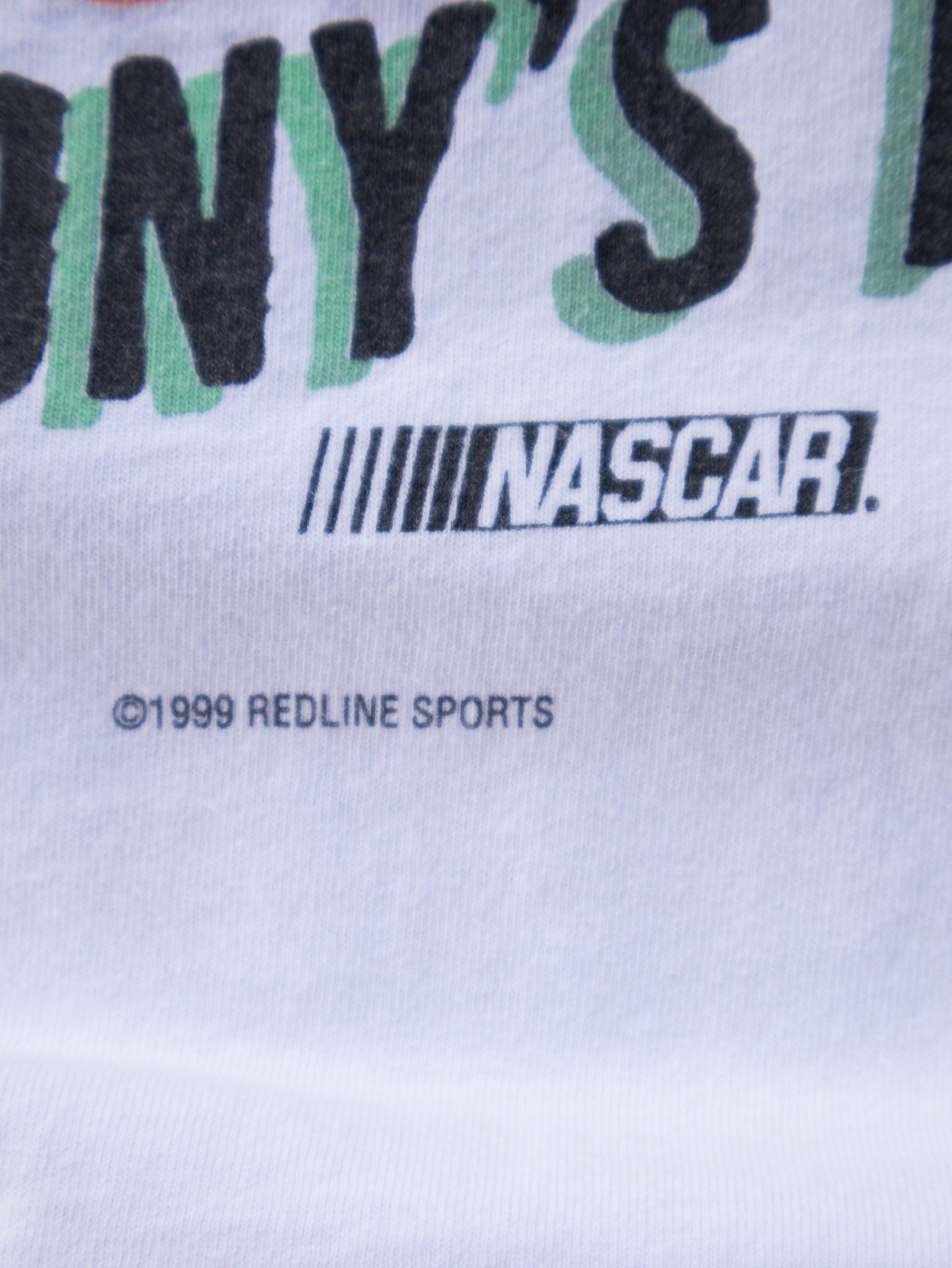 Vintage 1999 White NASCAR Tony Stewart Tee (L)