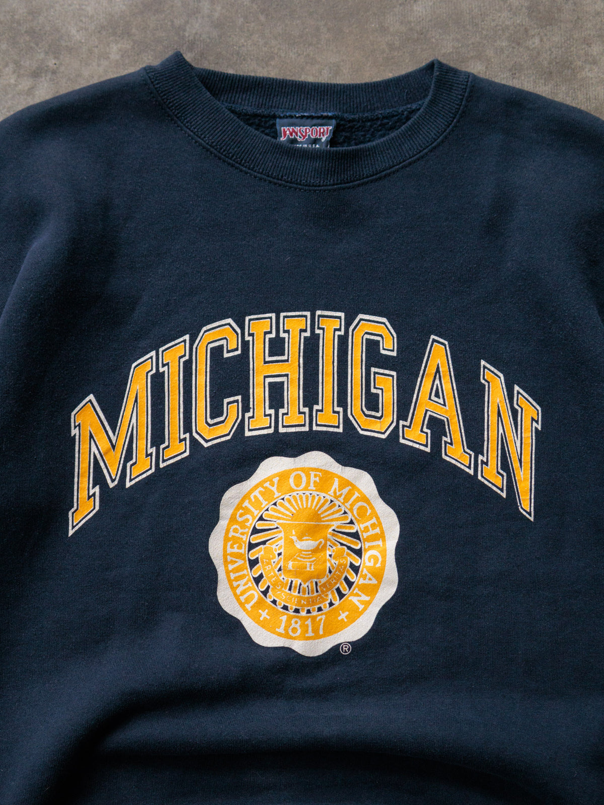 Vintage 90s Navy Jansport Michigan Sweatshirt (L)