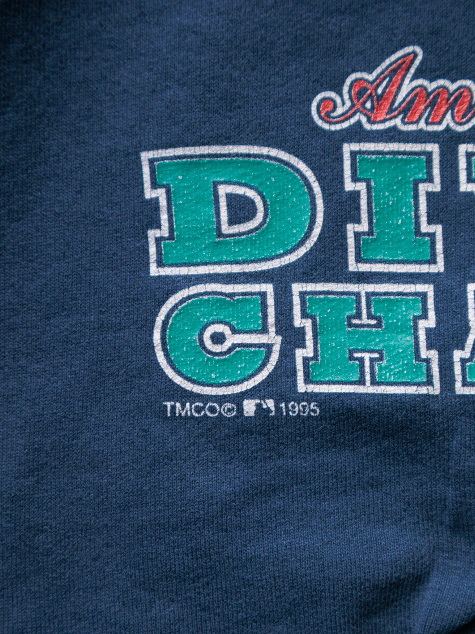 Vintage 1995 Navy Seattle Mariners Division Champions Sweatshirt (M)