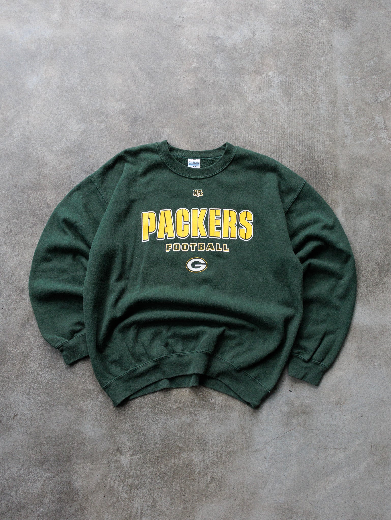 Vintage Green Green Bay Packers Sweatshirt (L)