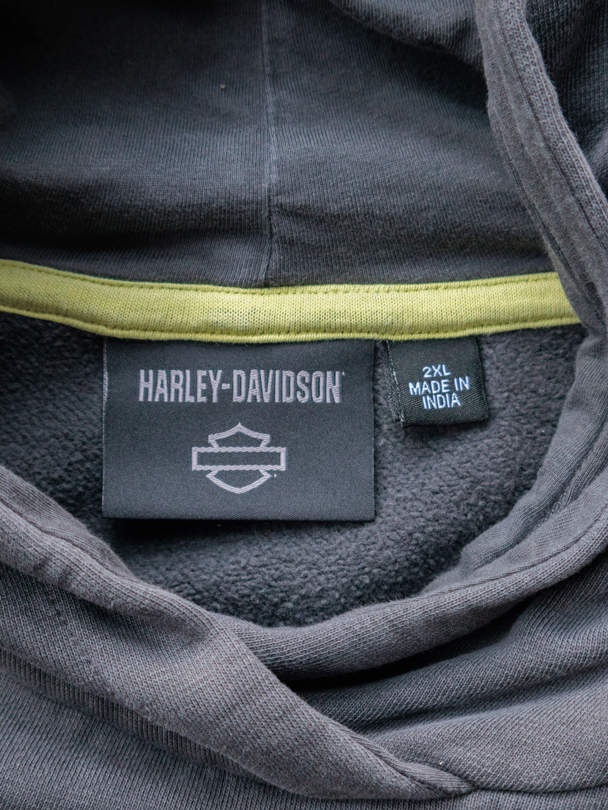 Vintage Grey Harley-Davidson Hoodie (2XL)