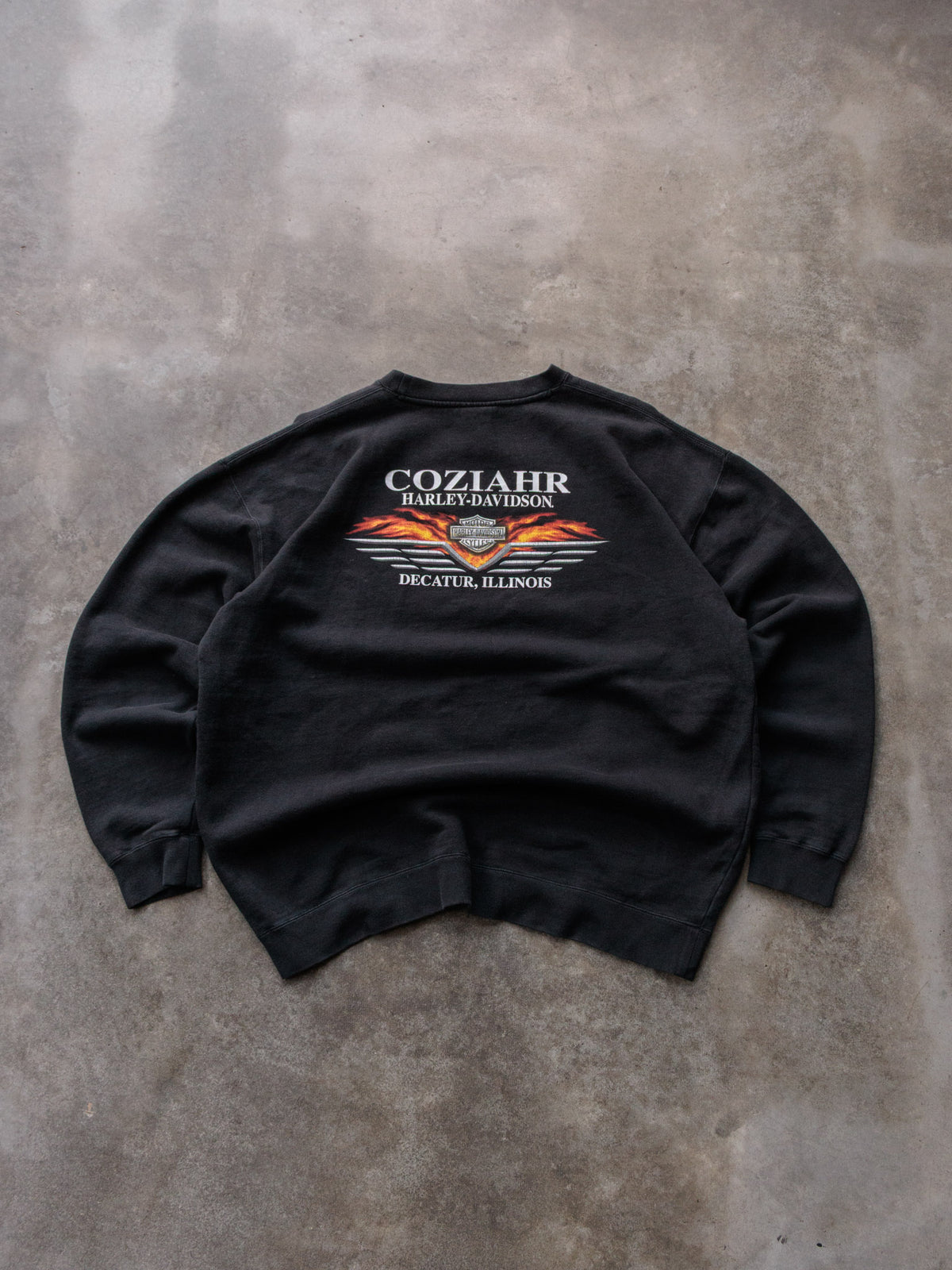 Vintage 2007 Black Harley-Davidson Decatur Illinois Sweatshirt (-)