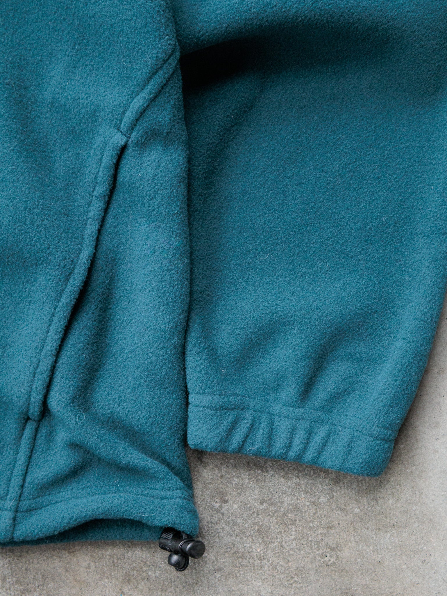 Vintage 00s Teal Timberland Quarter Zip Fleece Sweatshirt (M)