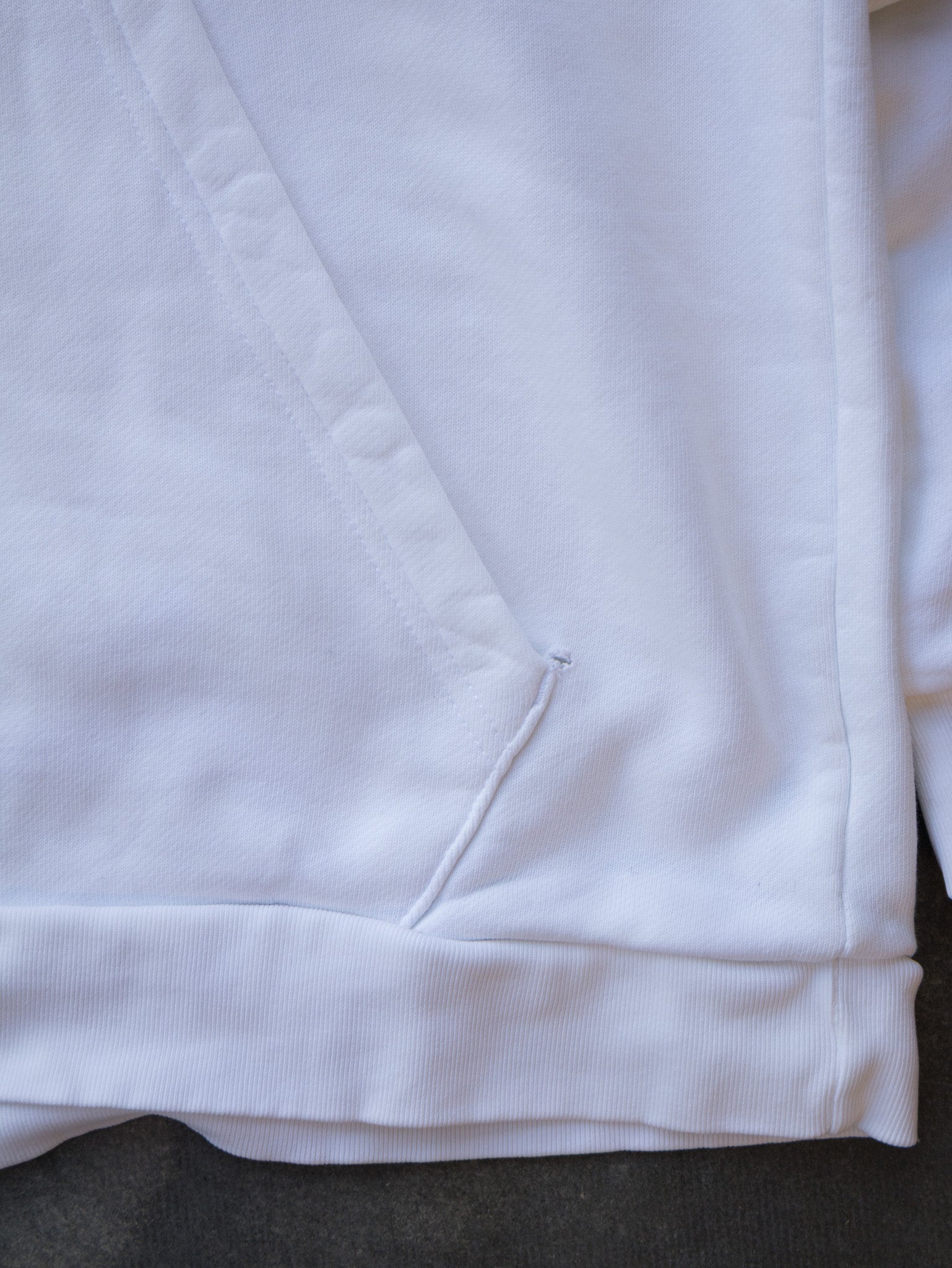 Vintage White Adidas Trefoil Hoodie (M)