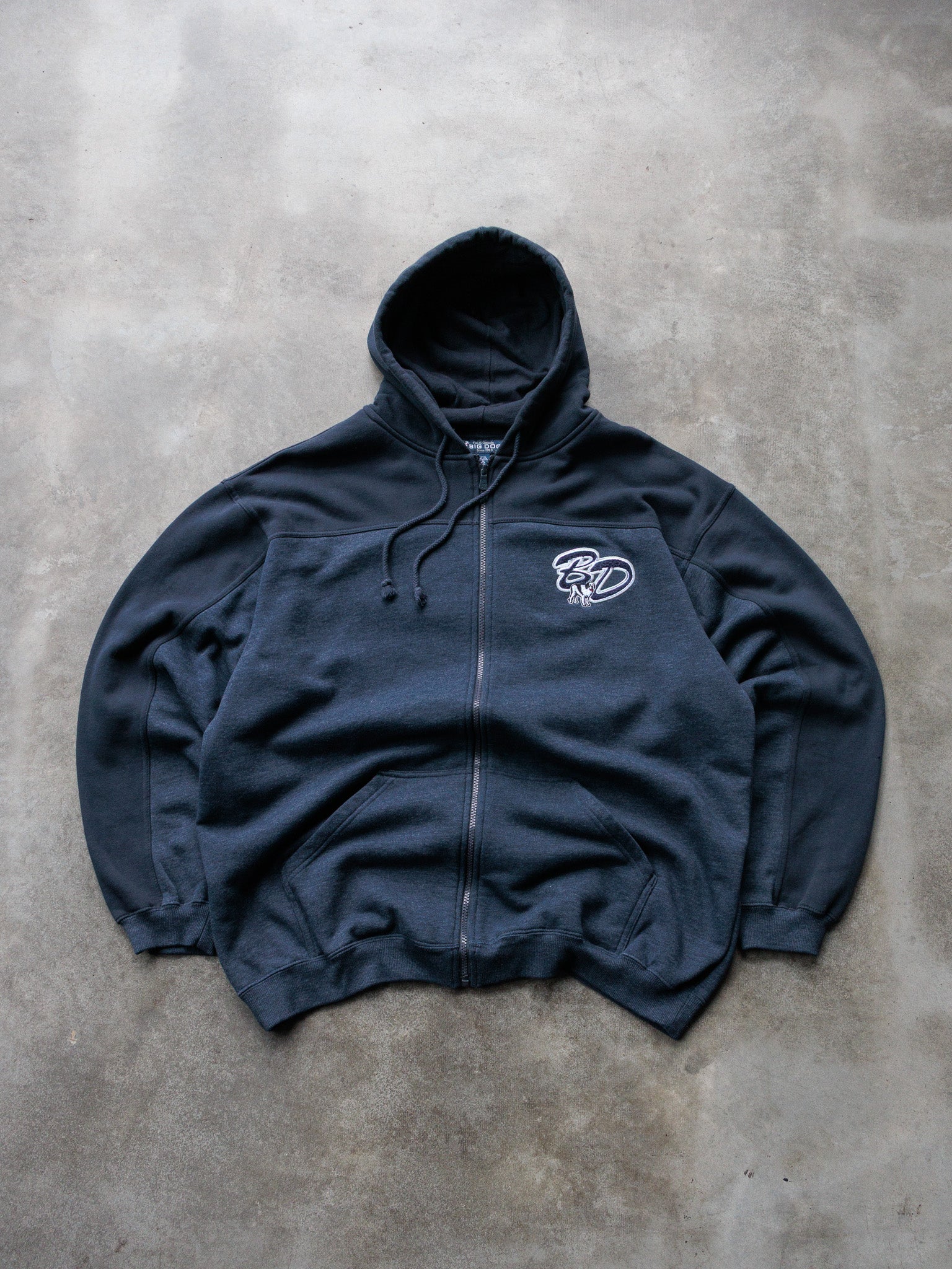 Vintage 00s Navy Big Dogs Hoodie (1X)