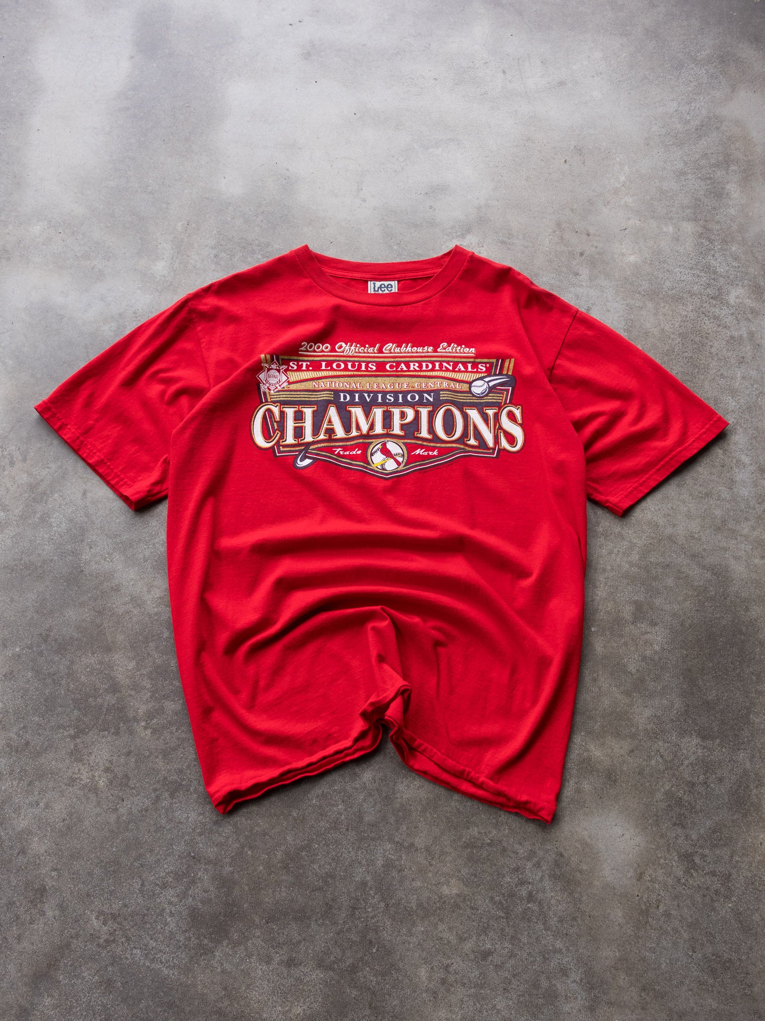 Vintage 2000 St. Louis Cardinals Division Champions Tee (L)