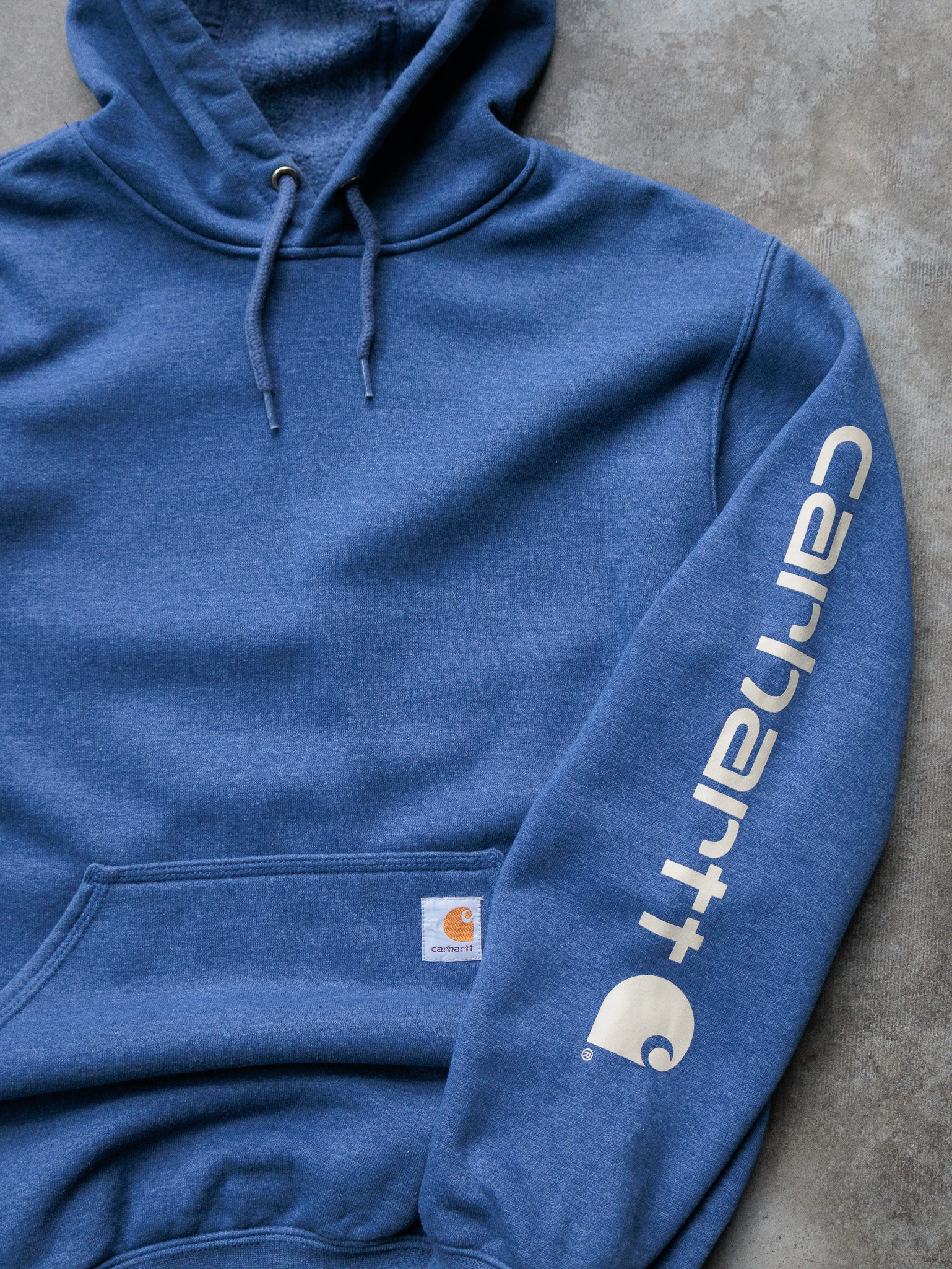 Vintage Blue Carhartt Hoodie (S)